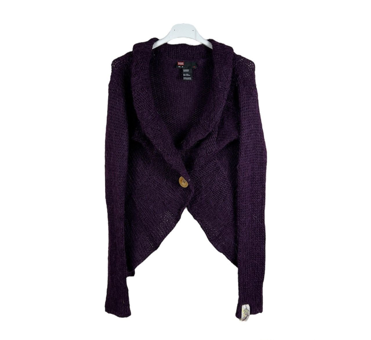 Diesel Vintage Diesel y2k alpaca open knit sweater cardigan goth Size M / US 6-8 / IT 42-44 - 1 Thumbnail
