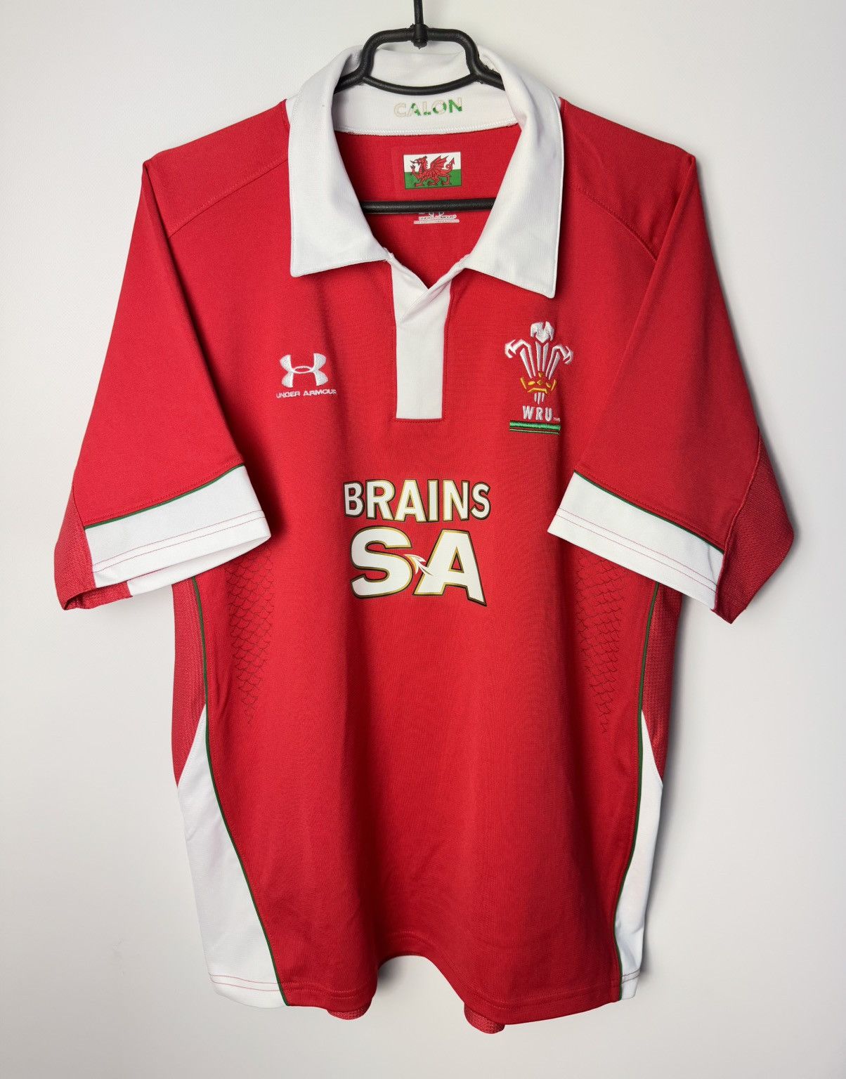 Under Armour WRU Cymru Wales 2008 2009 Home Rugby Jersey Under Armour Size US XL / EU 56 / 4 - 1 Thumbnail