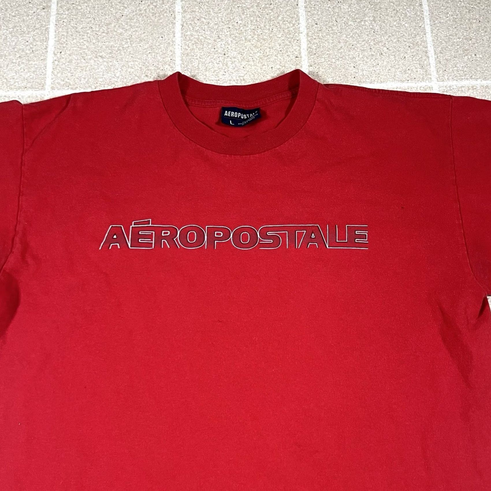 Aeropostale VINTAGE Aeropostale Spellout Tshirt Red L Men Shirt 90s Skate Surf Girls/Boys? Size US L / EU 52-54 / 3 - 2 Thumbnail