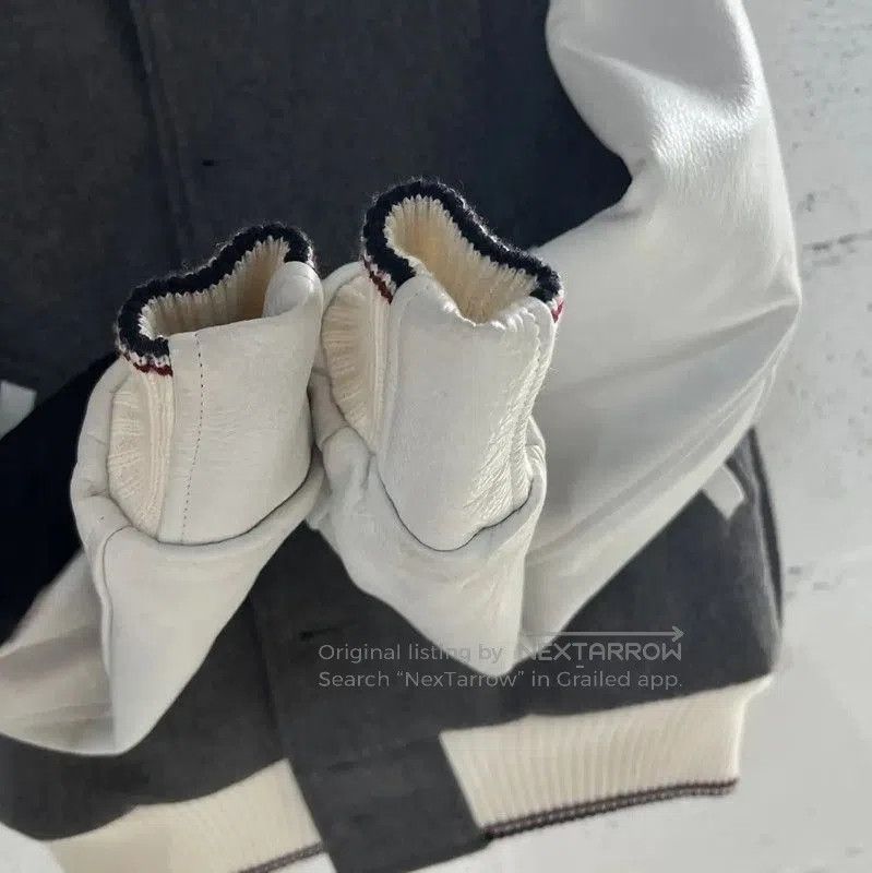 Thom Browne Thom Browne Gray Leather Women's Jacket . Size M / US 6-8 / IT 42-44 - 6 Thumbnail