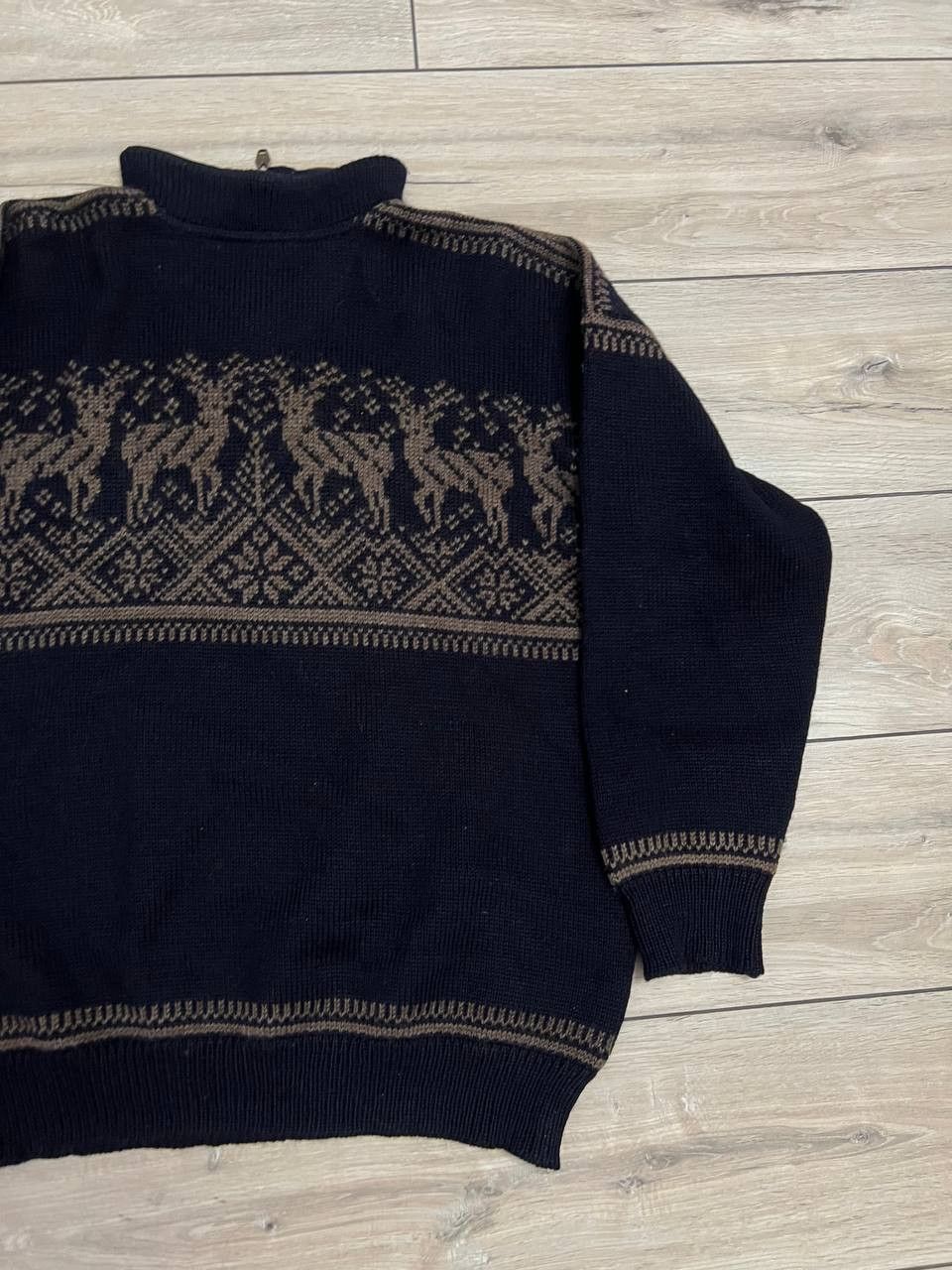 Dale Of Norway × Vintage Dale of Norway Sport 1/4 Deer Fair Isle Wool Knit Sweater L Size US L / EU 52-54 / 3 - 8 Thumbnail