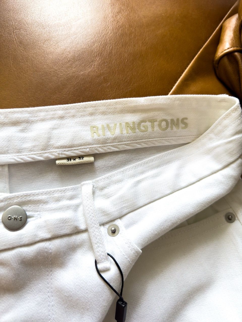 ONS ONS Rivingtons Men's White Jeans 31x32 Size US 31 - 2 Thumbnail