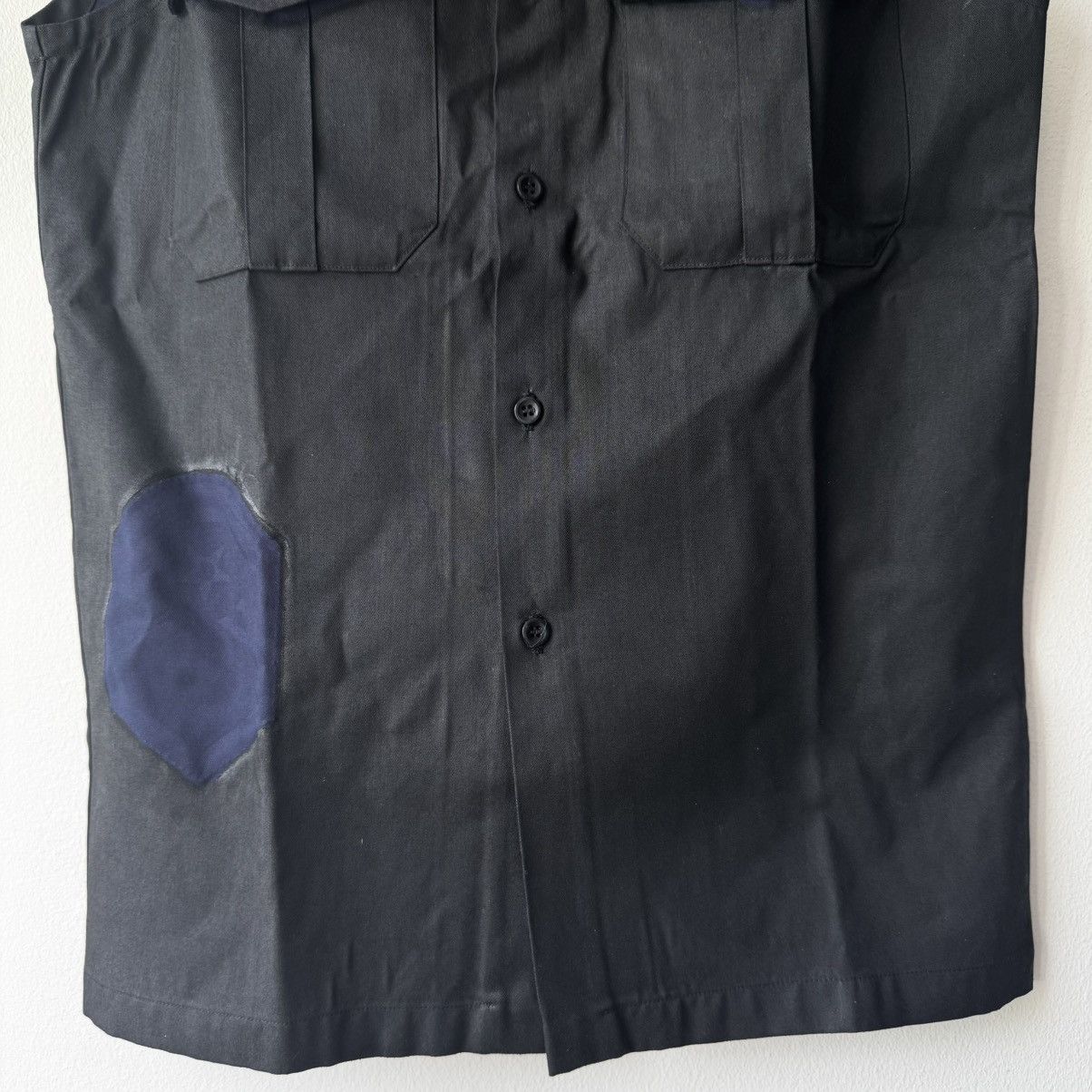 Maison Margiela SS2003 Martin Margiela Artisanal Black Painted Officer Vest Size US S / EU 44-46 / 1 - 4 Thumbnail