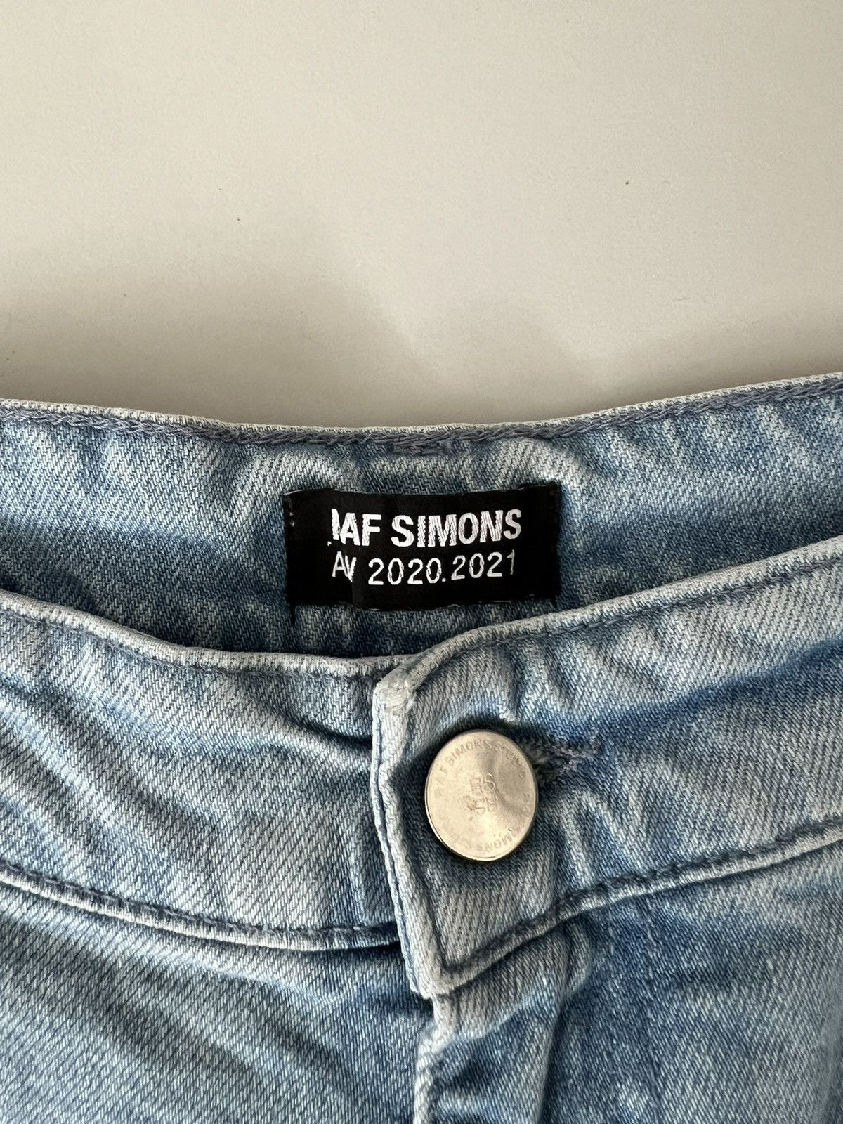 Raf Simons Raf Simons Blue Uneven Knee Patch Jeans Size US 32 / EU 48 - 7 Thumbnail