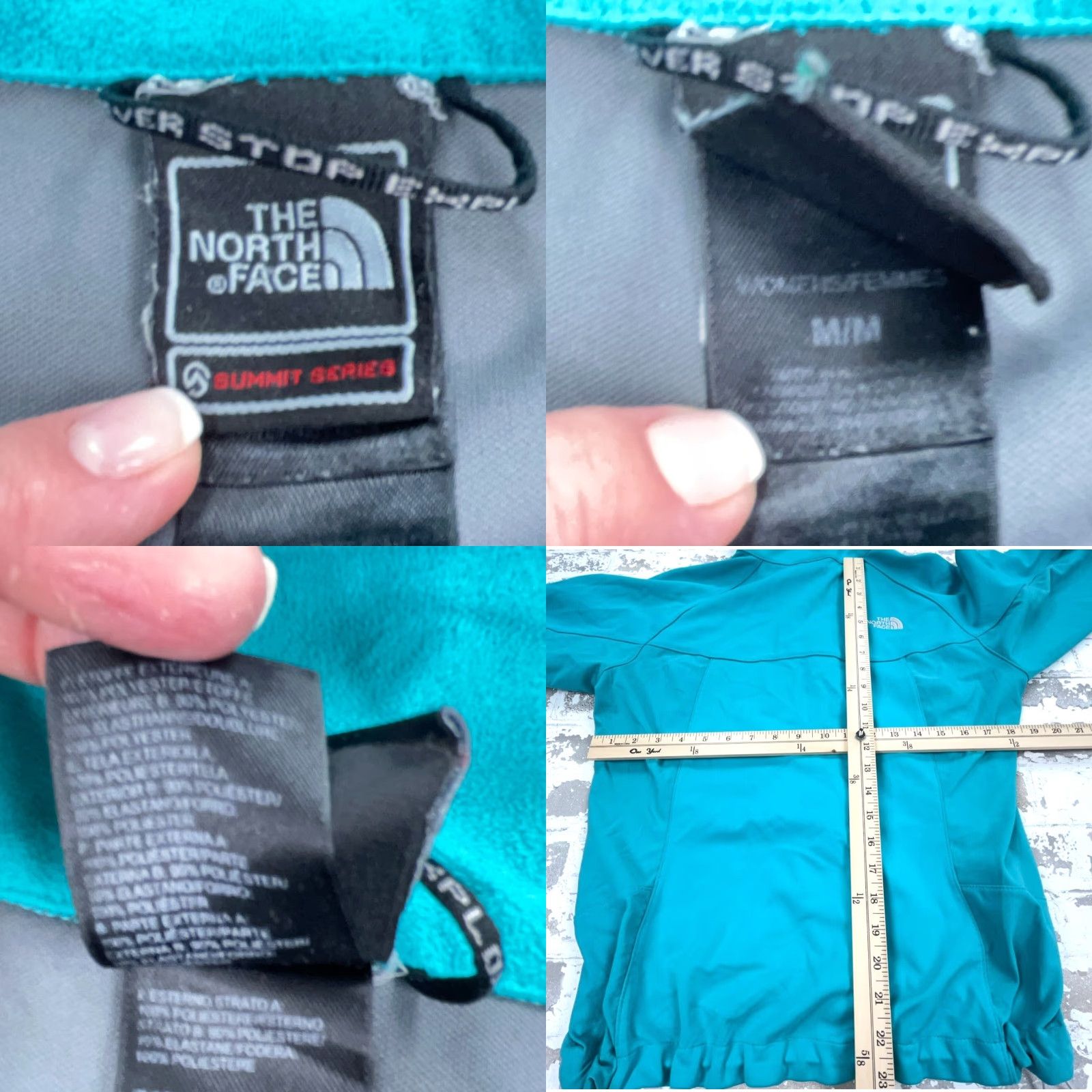 The North Face The North Face Jacket Women M Blue Soft Shell Summit Series Teal Windbreaker Logo Zipper Full Zip Short Sleeve N/A Size M / US 6-8 / IT 42-44 - 8 Thumbnail