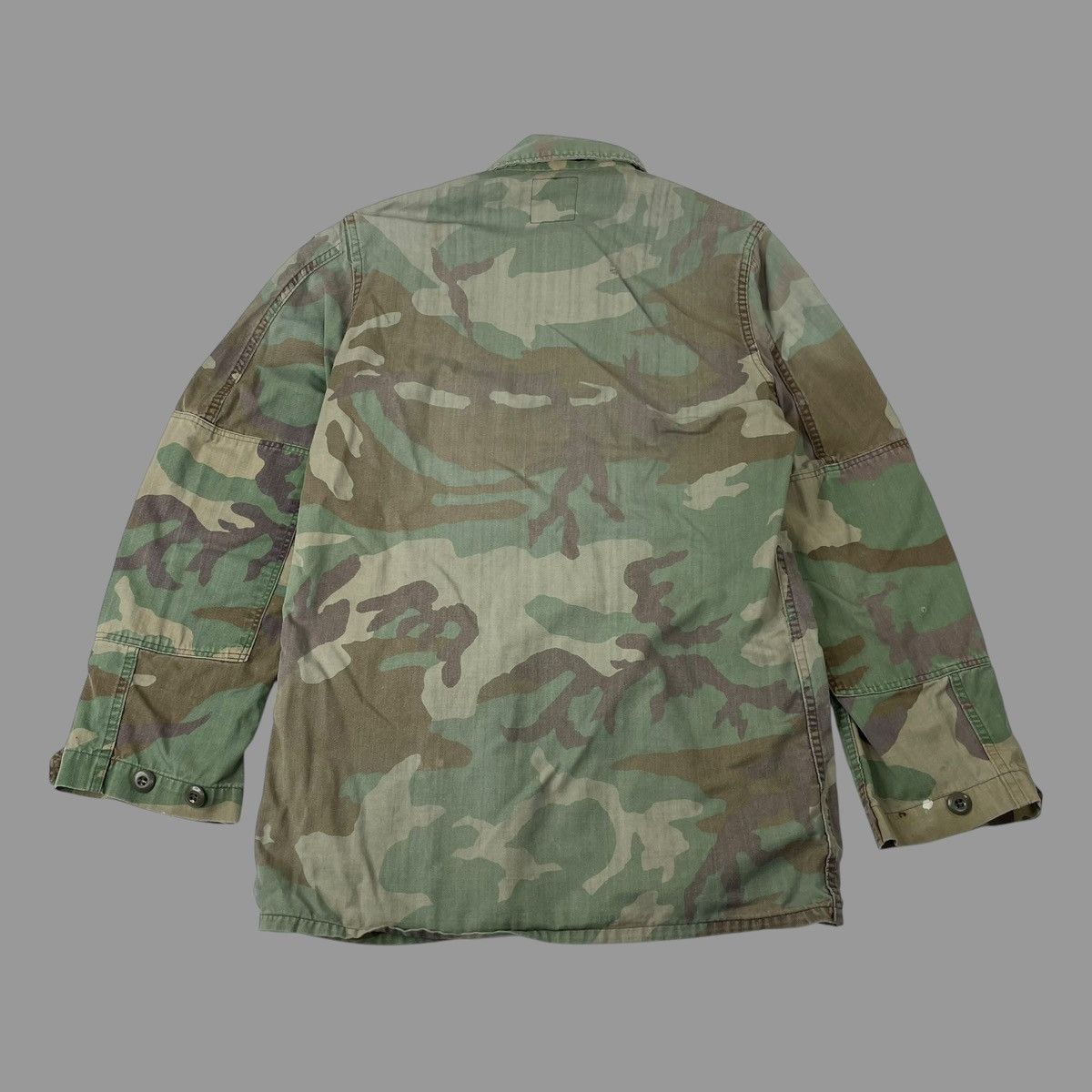 Vintage Vintage 1980s woodland camo stenciled usmc shirt Size US S / EU 44-46 / 1 - 3 Thumbnail