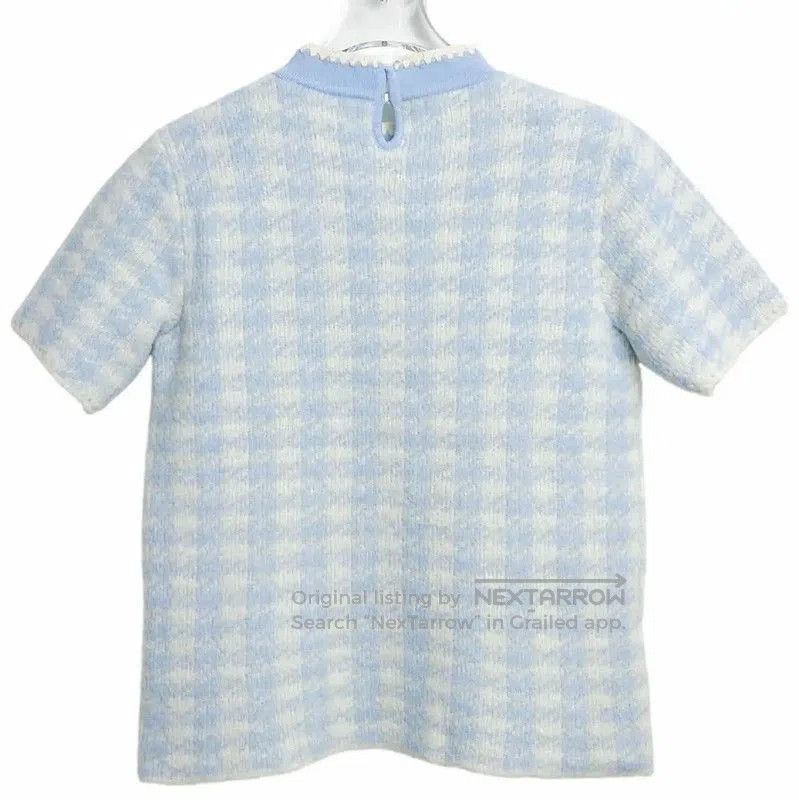 Miu Miu Miu Miu Blue Cashmere Women's T-Shirt . Size L / US 10 / IT 46 - 2 Thumbnail