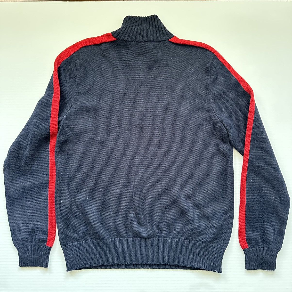 Polo Ralph Lauren Polo Ralph Lauren Navy Red Pullover Sweater Large Vintage Size US L / EU 52-54 / 3 - 2 Thumbnail