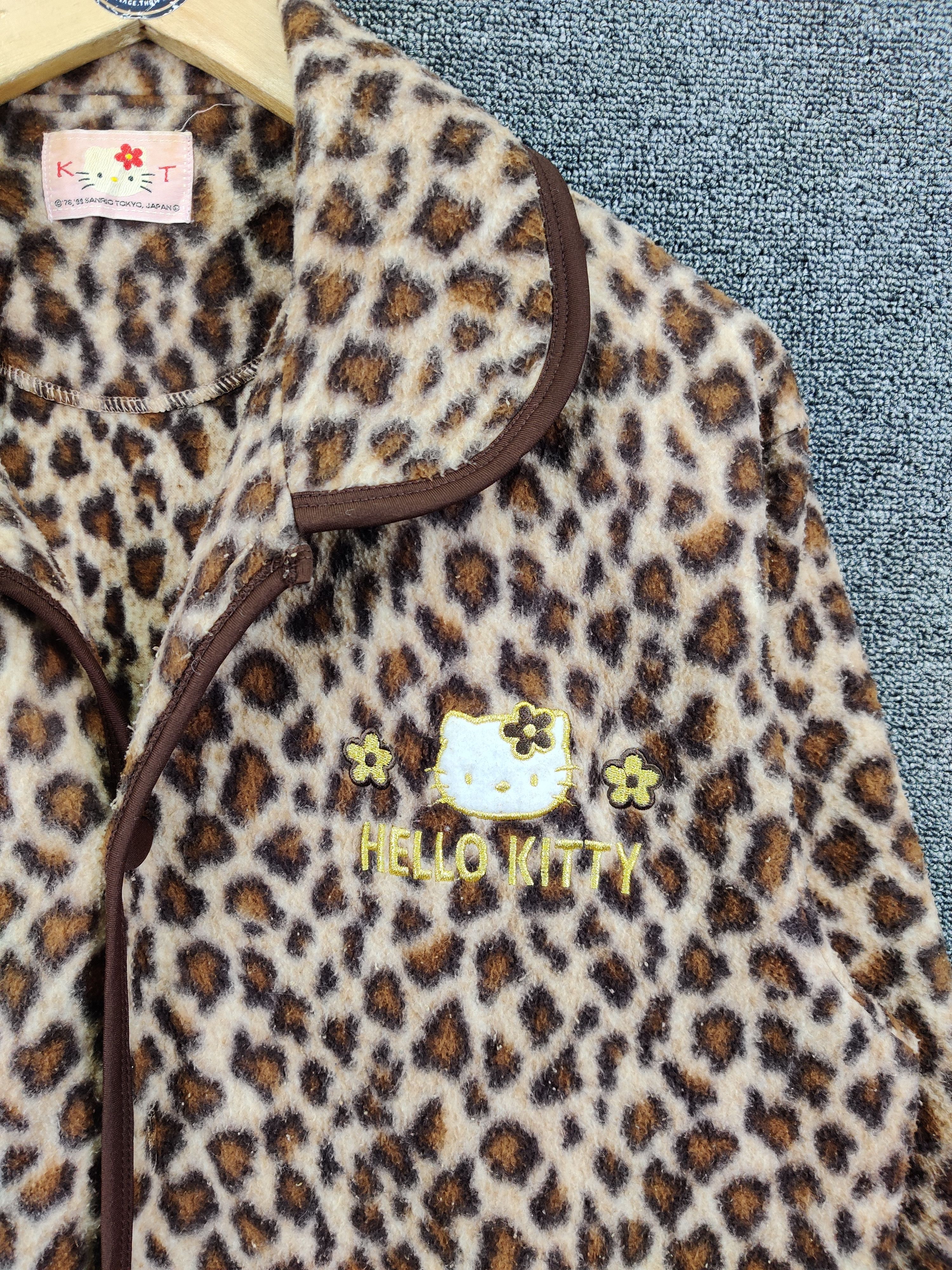 Cartoon Network Vintage Hello Kitty Leopard Fleece Sleepwear Size US L / EU 52-54 / 3 - 7 Thumbnail