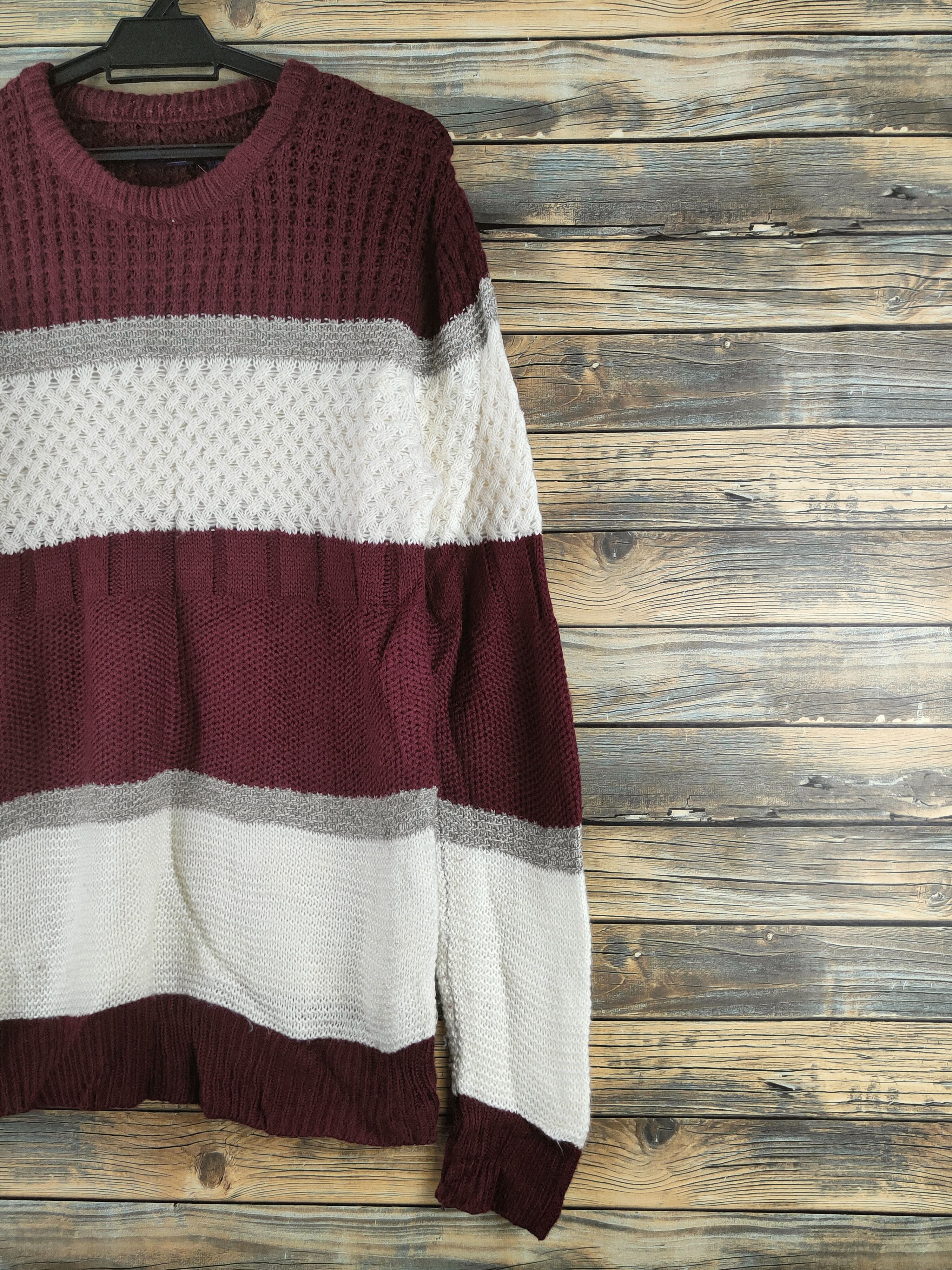 Ciaopanic DL Ciaopanic Brown Cream Knitwear Sweatshirts #46-480 Size M / US 6-8 / IT 42-44 - 5 Thumbnail