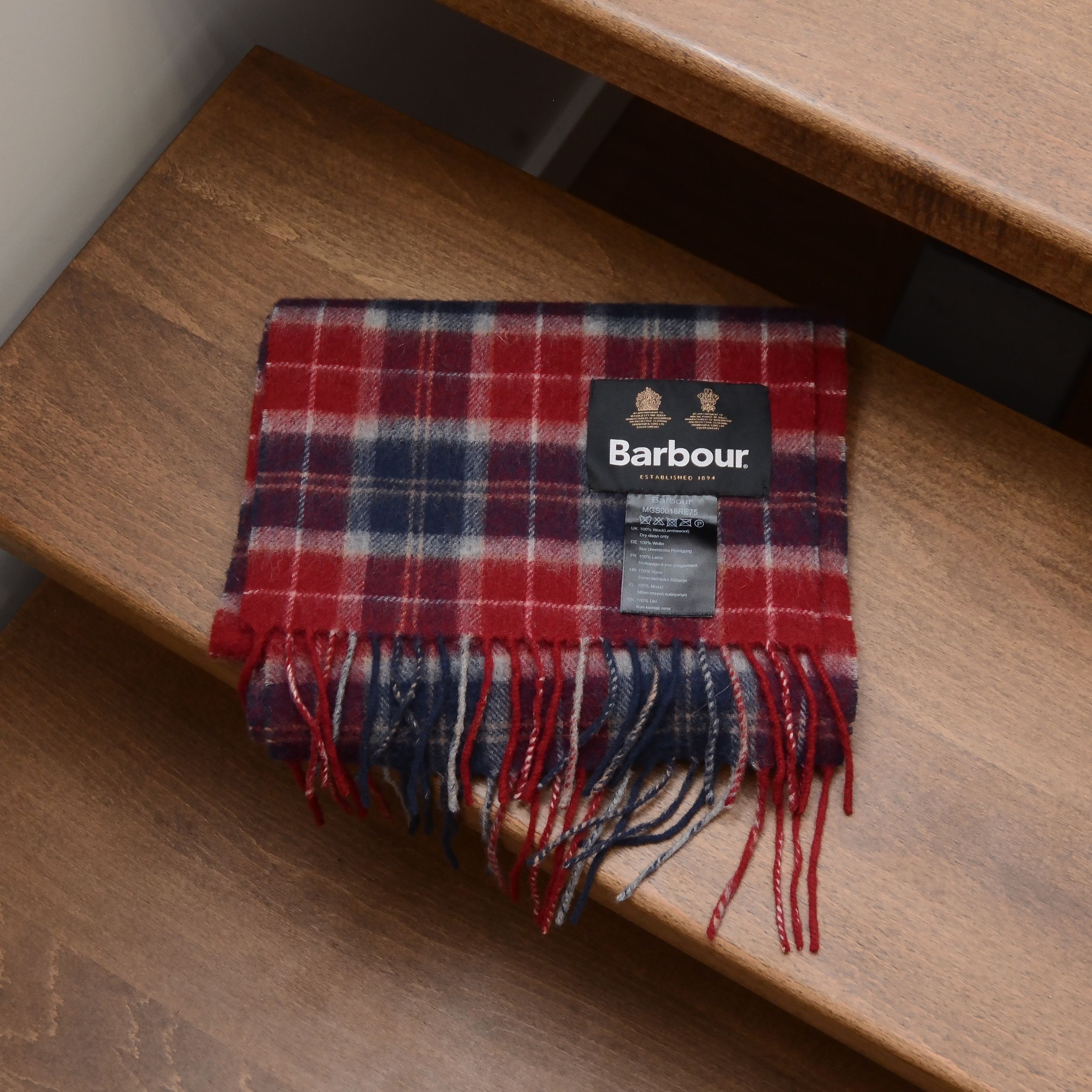 Barbour Barbour Winter Tartan Nova Check 100% Lambswool Scarf Unisex Size ONE SIZE - 12 Thumbnail