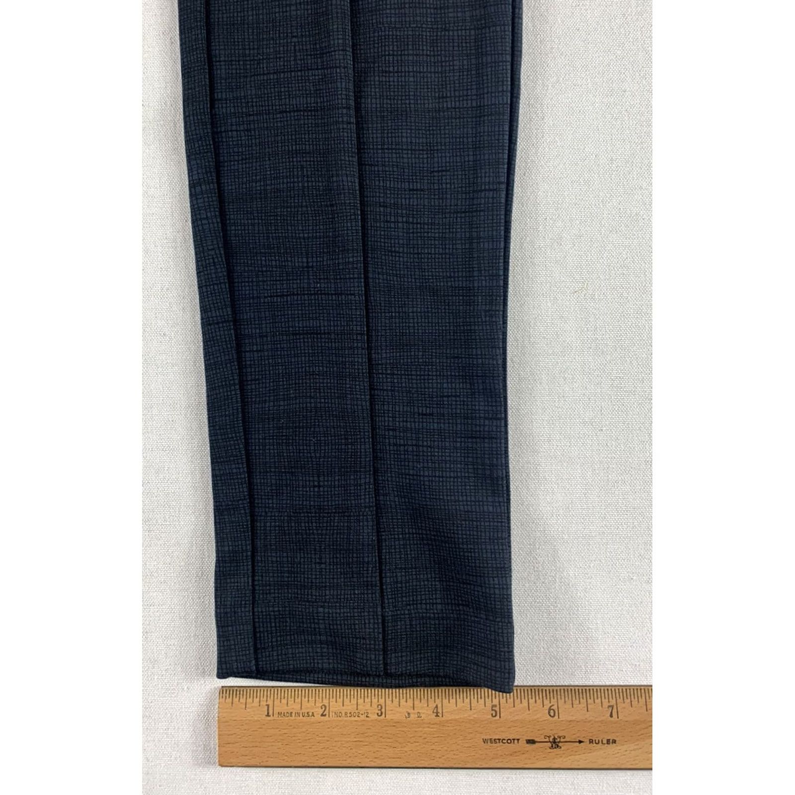 Vintage HILARY RADLEY PANTS WOMENS SMALL BLUE BLACK Size 30" / US 8 / IT 44 - 2 Thumbnail
