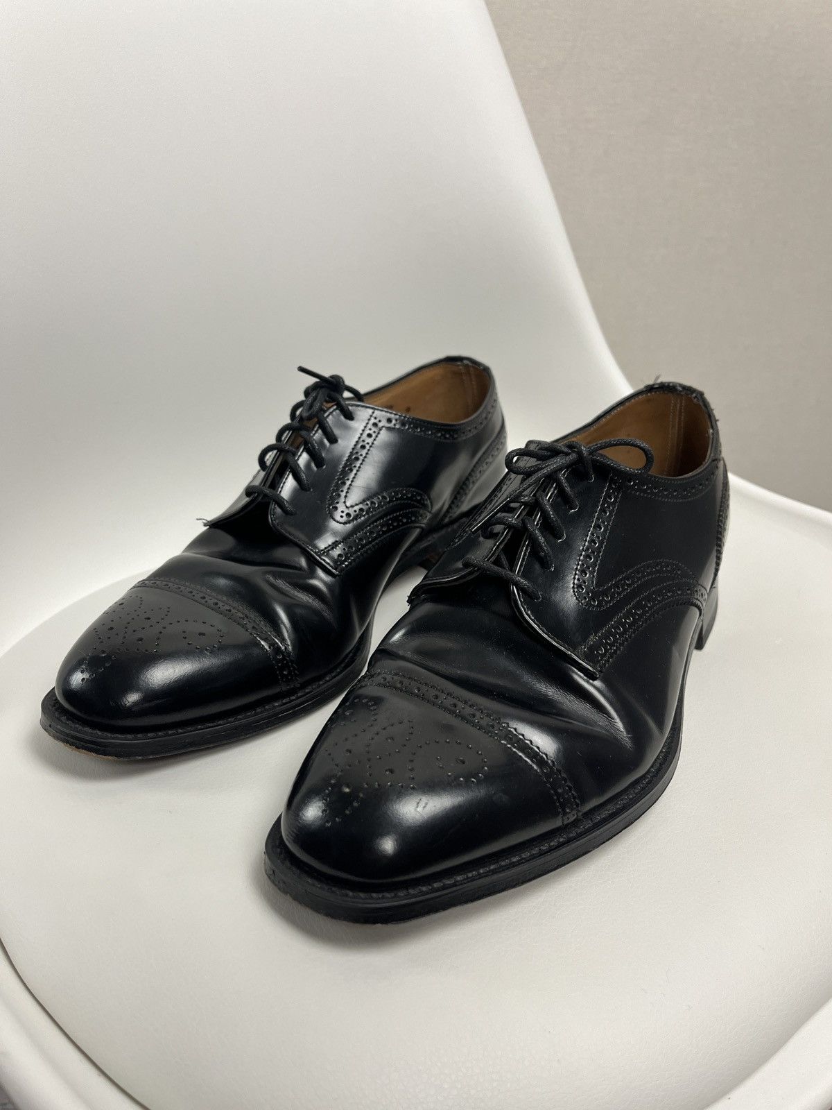 Cheaney Vintage Joseph Cheaney Oxford Brogue Shoes Calf Leather UK 9 Size US 9 / EU 42 - 3 Thumbnail