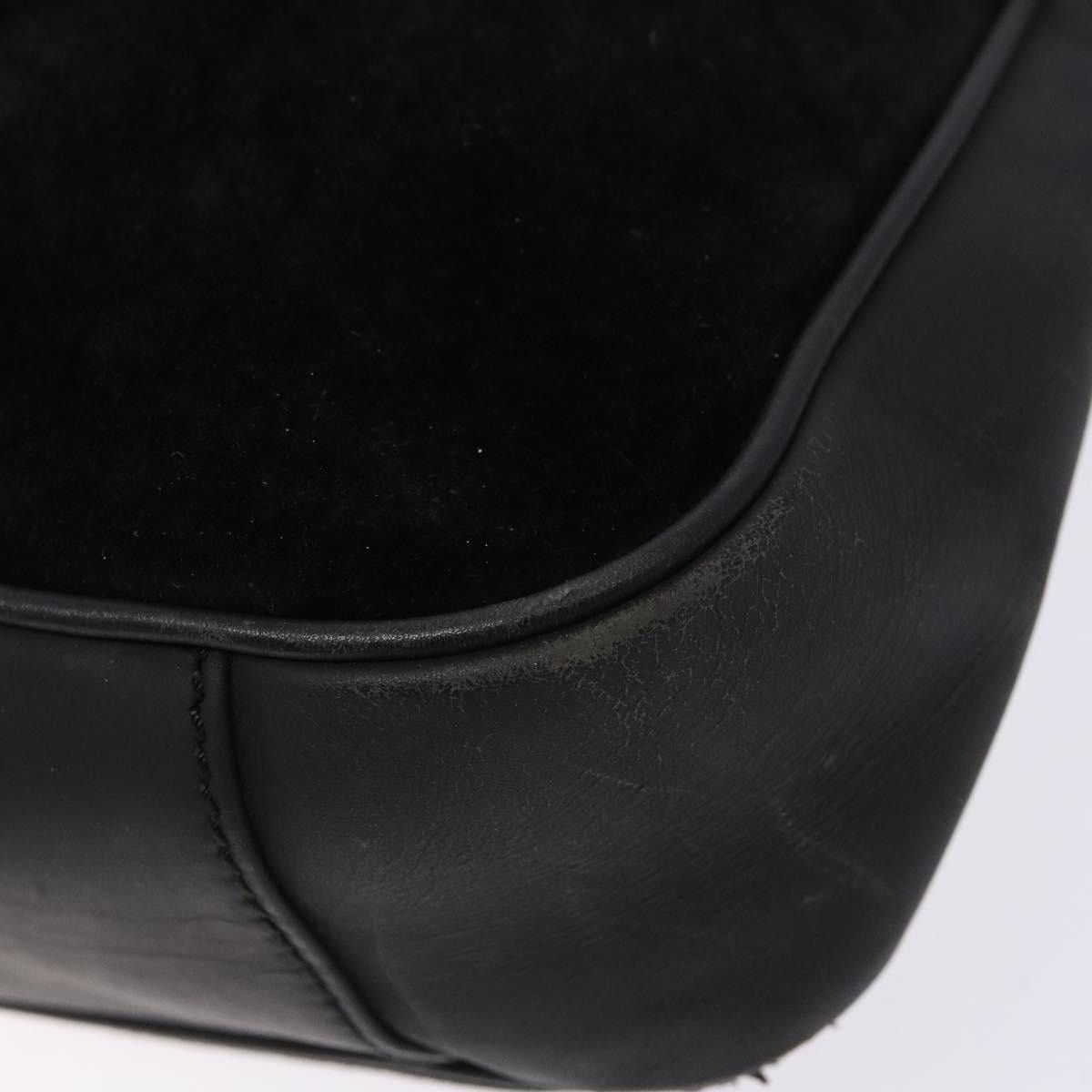 Gucci GUCCI Bamboo Shoulder Bag Suede Black Gold 001 3754 001 3754 Size ONE SIZE - 12 Thumbnail