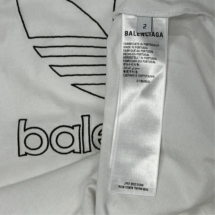 Balenciaga Balenciaga Balenciaga Adidas Logo Print Casual TShirt -250 Size US L / EU 52-54 / 3 - 2 Thumbnail
