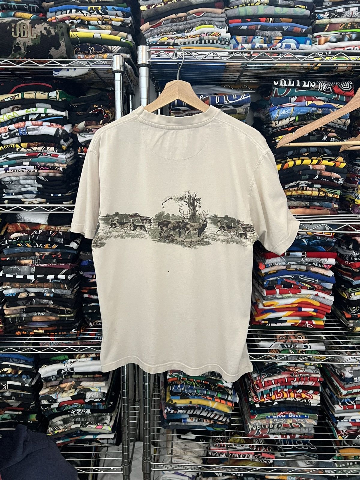 Redhead 90s Deer Habitat Animal Nature Tee Size US M / EU 48-50 / 2 - 2 Thumbnail