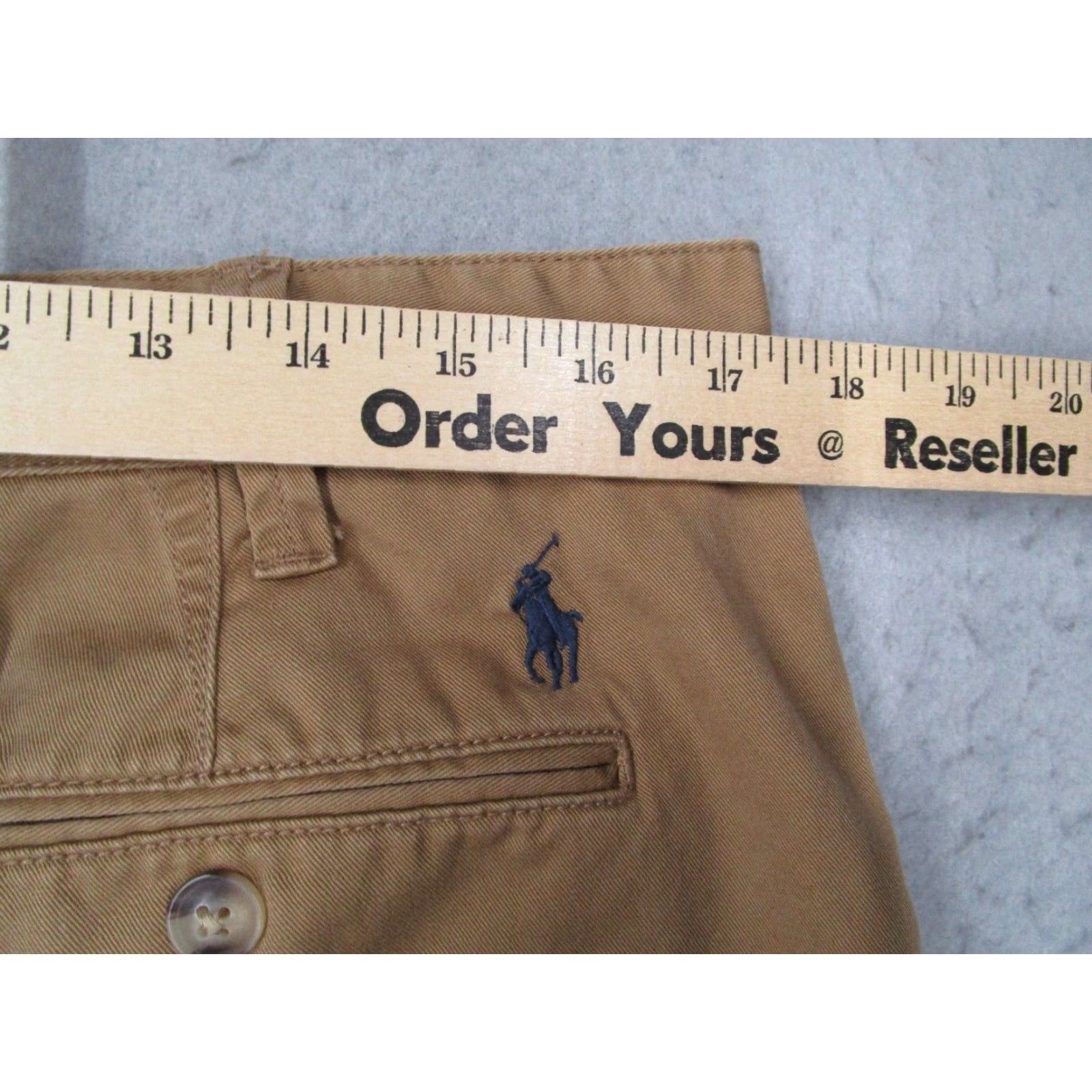 Polo Ralph Lauren Polo Ralph Lauren Shorts Mens 33 Beige Relaxed Fit 10" Walk Golf Blue Pony Size US XS / EU 42 / 0 - 6 Thumbnail