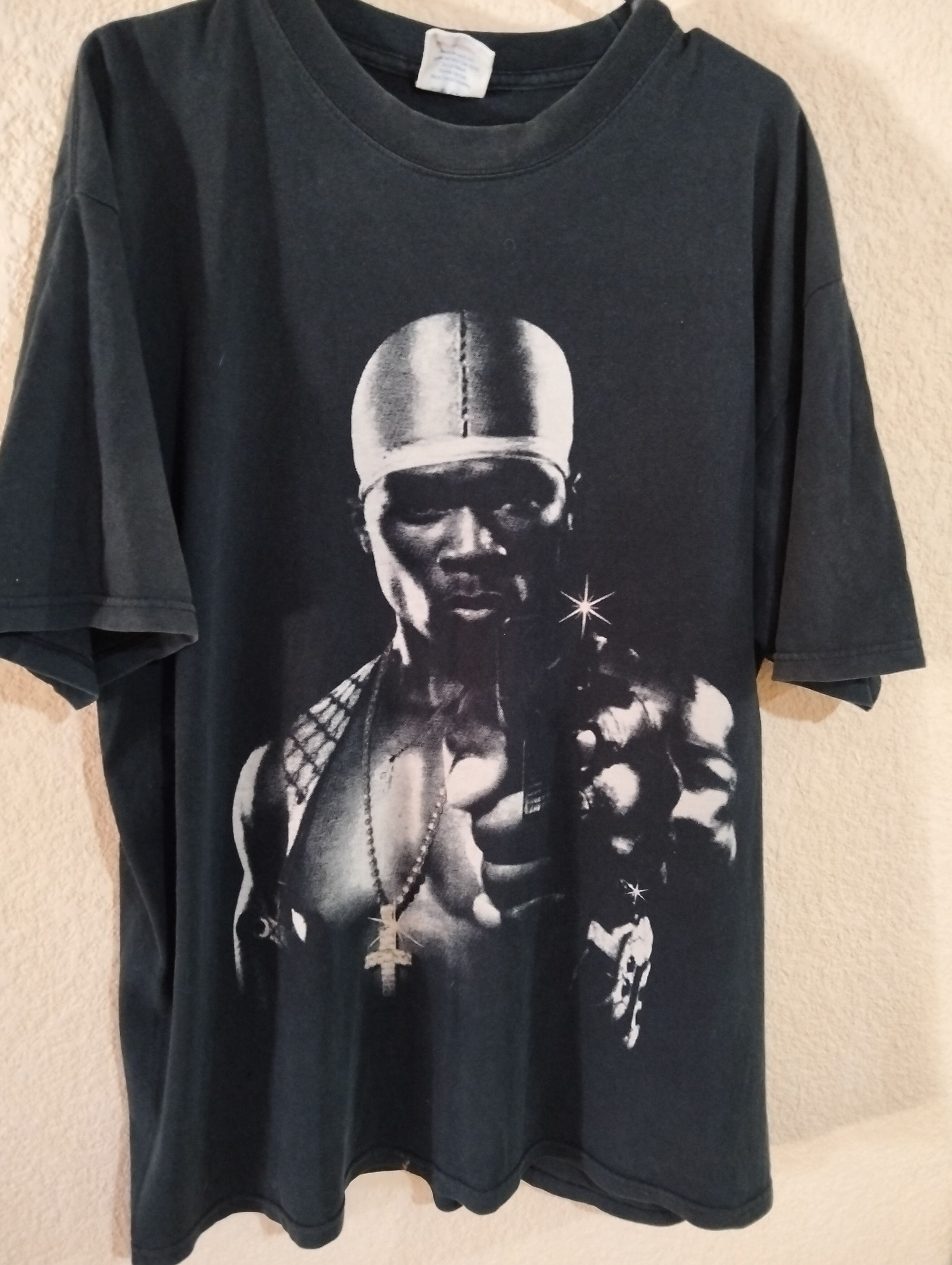 50 Cent × G-Unit × Rap Tees Vintage 03 50 cent Shadow rap tee Size US XL / EU 56 / 4 - 3 Thumbnail