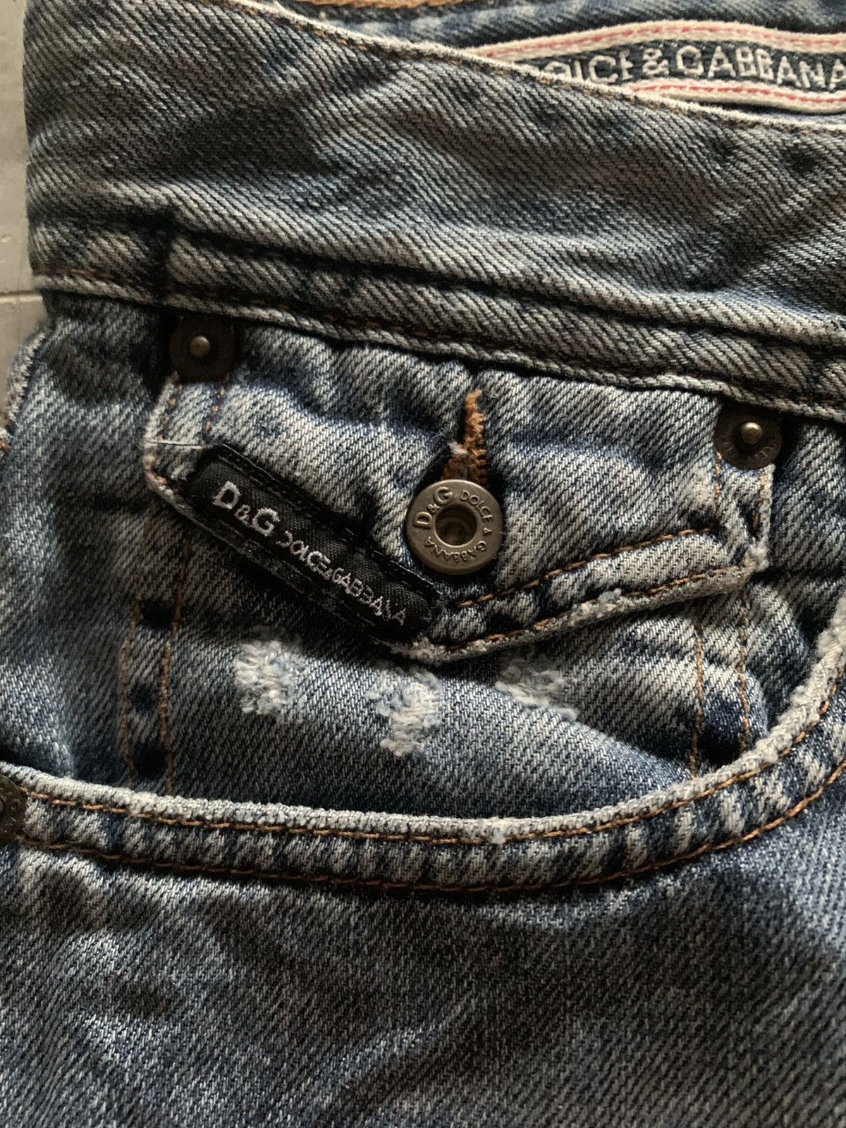 Dolce & Gabbana 00s distressed dolce gabbana crazy design Size US 35 - 9 Thumbnail