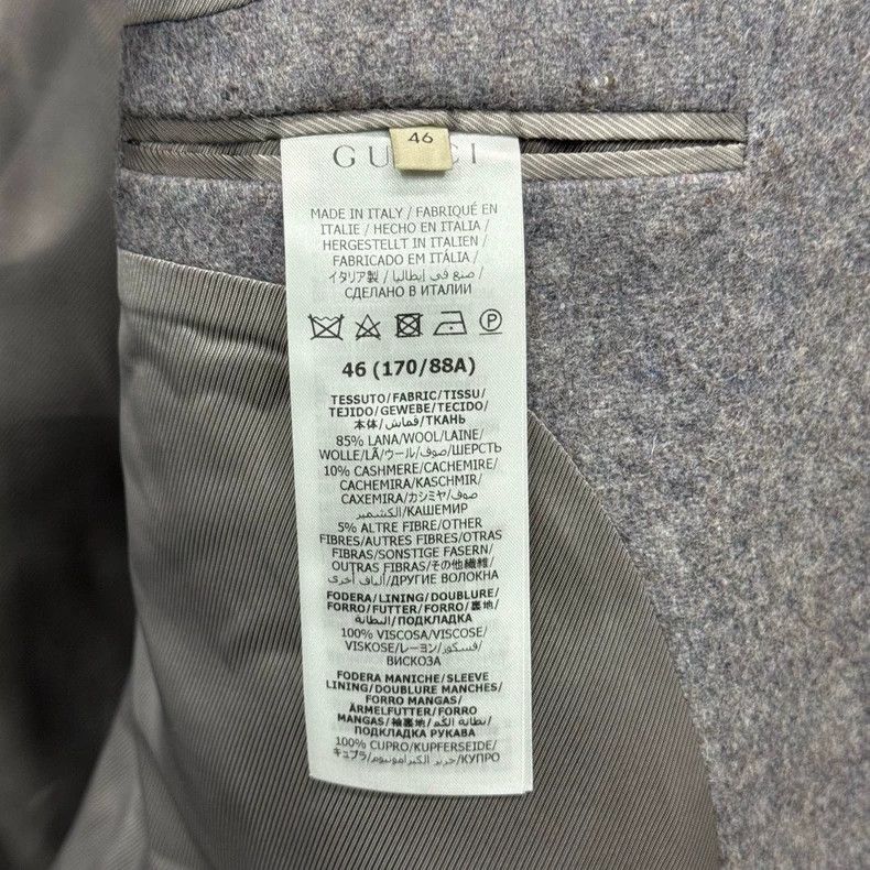 Gucci Gucci Wool cuff logo suit 2501-Nextarrow Size 46R - 6 Thumbnail
