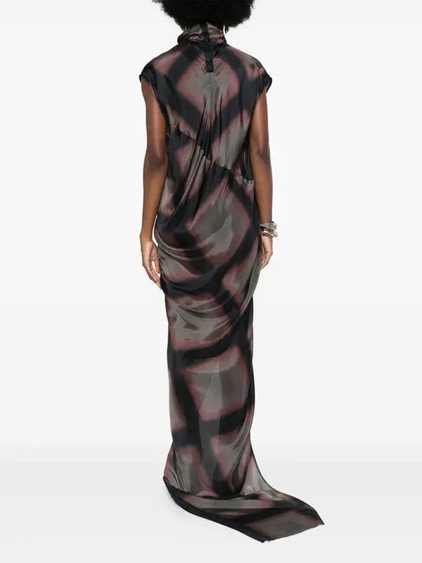 Rick Owens o1y0126 Maxi Dress in Multicolor Size S / US 4 / IT 40 - 4 Thumbnail