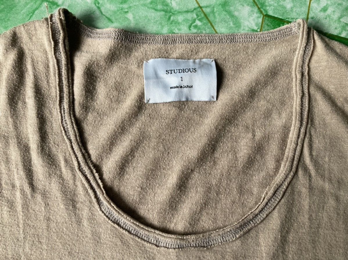 Designer × Japanese Brand × STUDIOUS Studious Genuine leather Pocket Tee Size US L / EU 52-54 / 3 - 3 Thumbnail