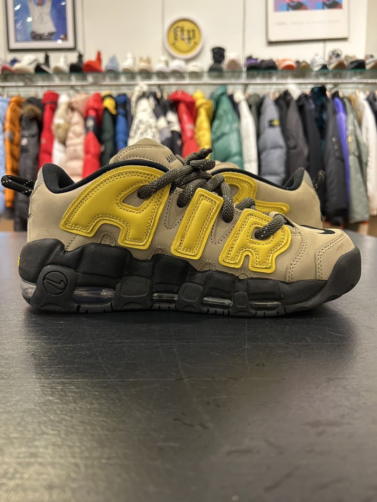 Nike Nike Air More Uptempo Low ‘AMBUSH Vivid Sulfur Limestone’ Size US 9 / EU 42 - 4 Thumbnail