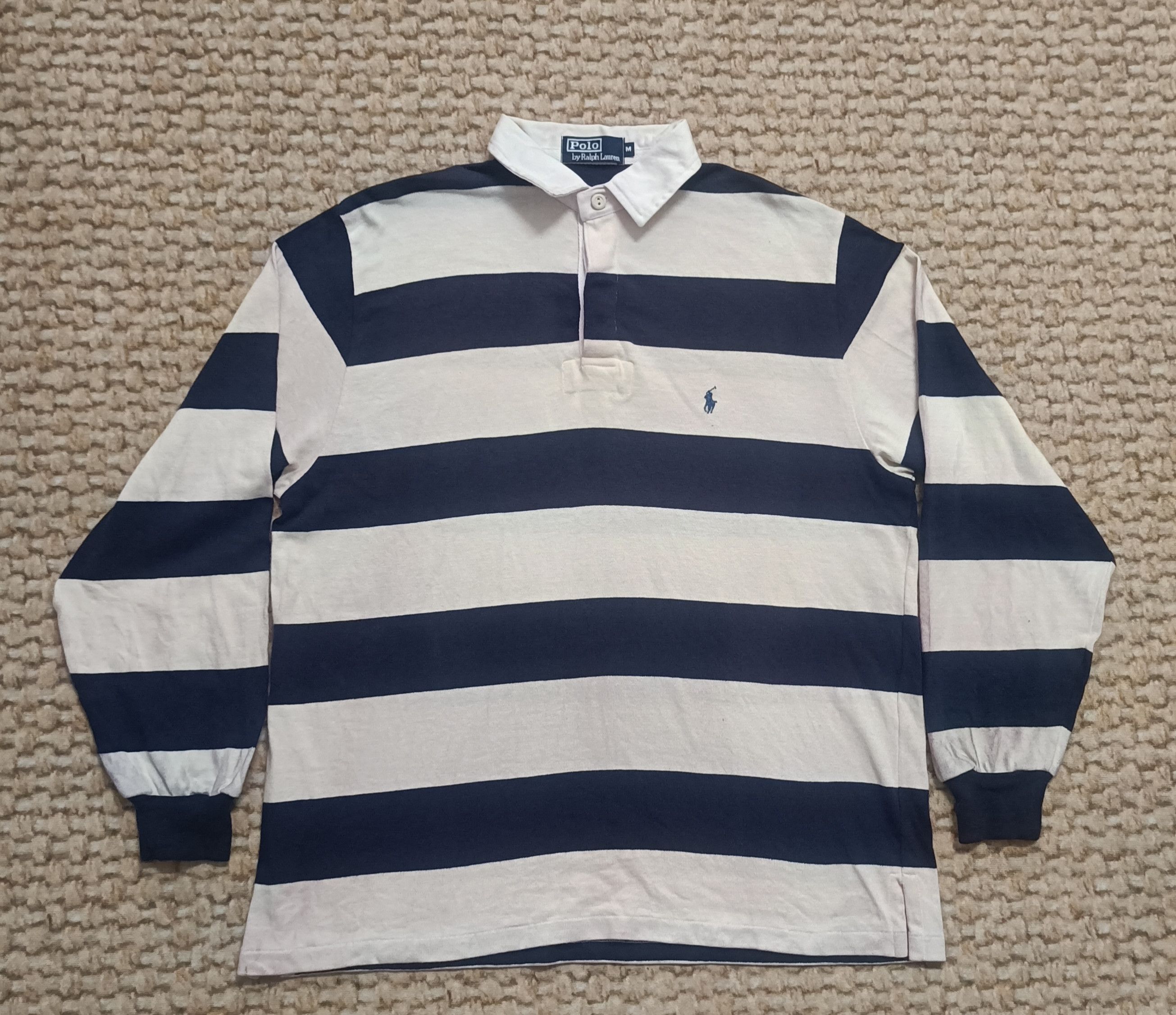 Rugby Ralph Lauren 🔥🔥Rare Vintage 90s Polo Ralph Lauren Rugby L/Sleeve Tee Size US M / EU 48-50 / 2 - 1 Thumbnail