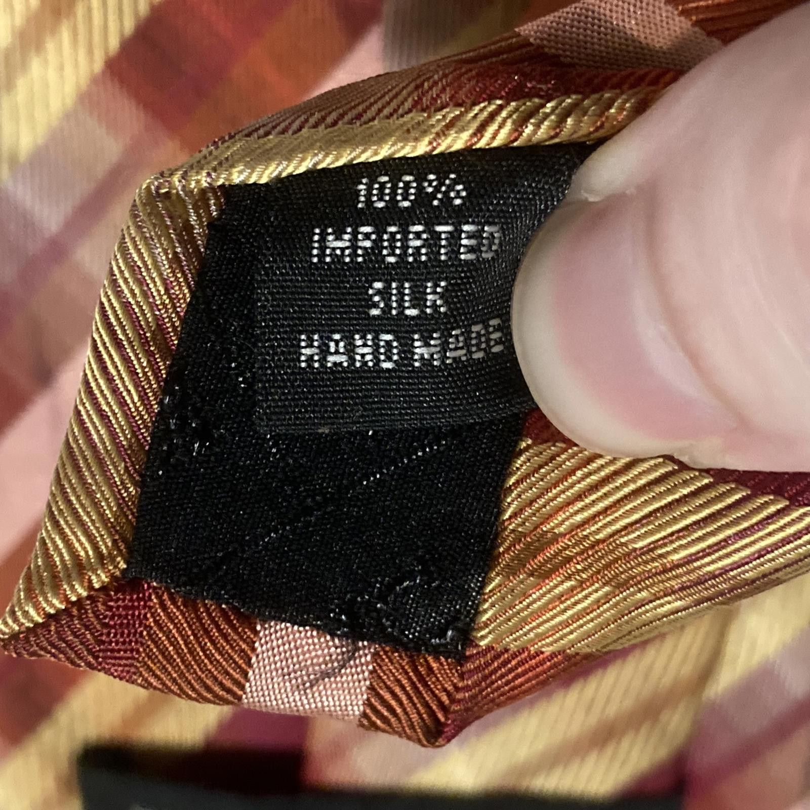 Designer NWOT Kenneth Cole Plaid/Stripe Tie 58/3.5 Size ONE SIZE - 4 Thumbnail