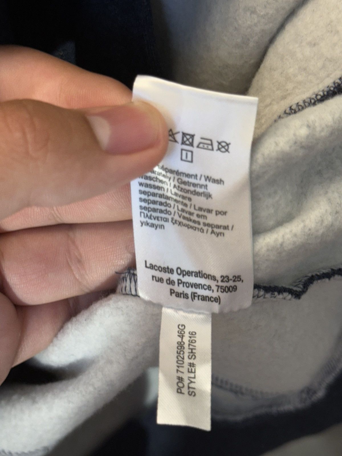 Lacoste × Vintage Lacoste Zip Up Hoodie Y2K Luxury Vintage Size US XL / EU 56 / 4 - 5 Thumbnail