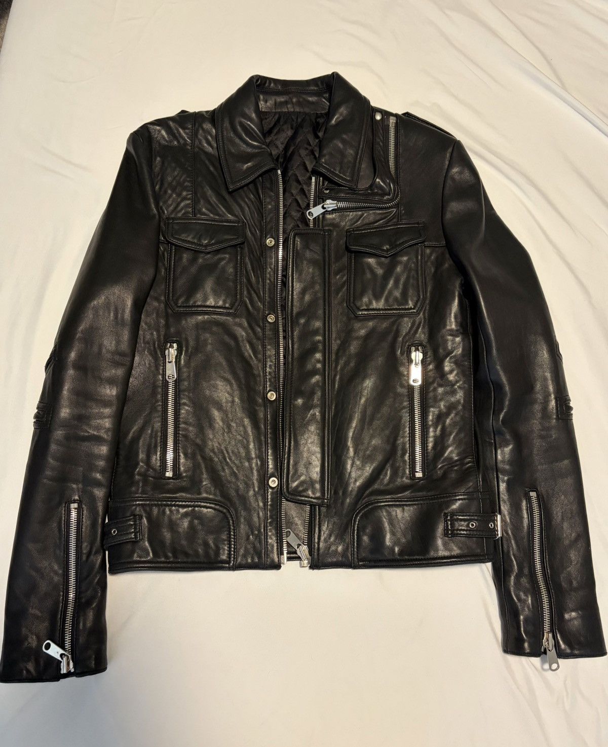 Dior × Hedi Slimane S/S 2007 Runway Leather Multi-Zip Jacket (SS07