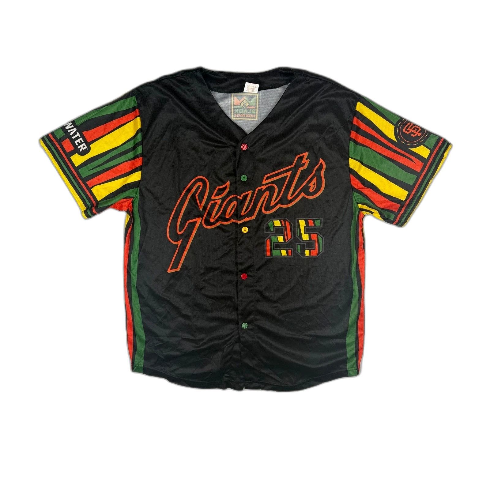 Majestic San Francisco Giants Barry Bonds #25 Jersey Mens XL Black He Size US XL / EU 56 / 4 - 1 Thumbnail