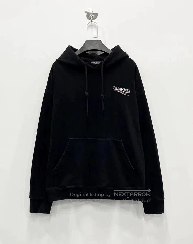 Balenciaga Balenciaga Black Logo Hoodie. Size US M / EU 48-50 / 2 - 1 Thumbnail