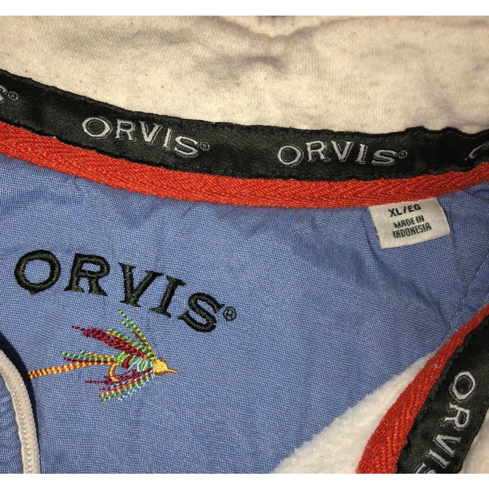Orvis VINTAGE Orvis Fleece Lined 1/4 Zip Sweater Adult XL White Mens Size US XL / EU 56 / 4 - 5 Thumbnail