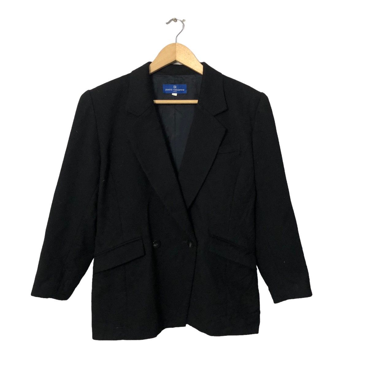 Vintage Paco Rebanne Paris Double Breasted Blazer Coat