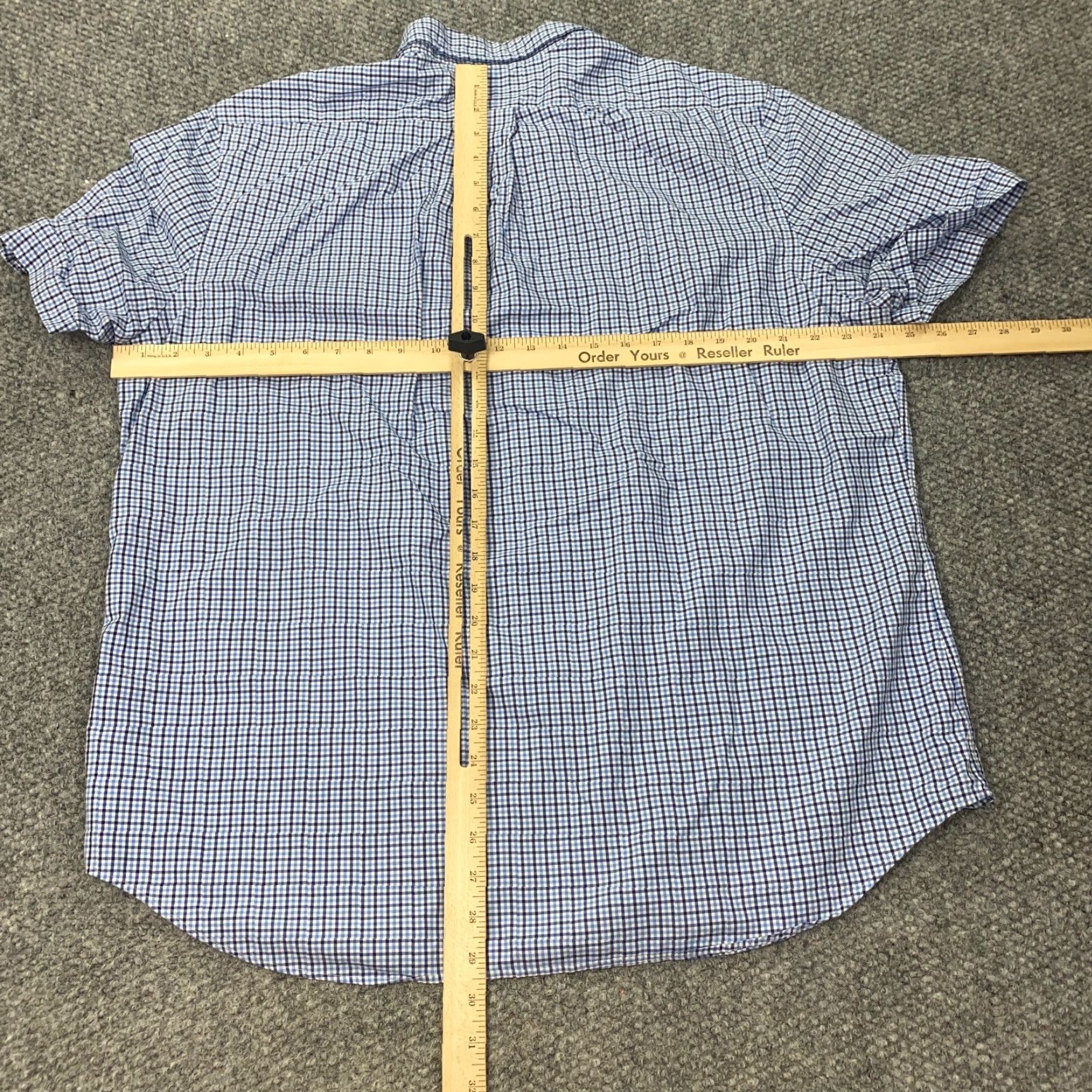 Ralph Lauren Ralph Lauren Classic Fit Button-Up Shirt XL Blue Plaid Short Sleeve Mens Size US XL / EU 56 / 4 - 6 Thumbnail