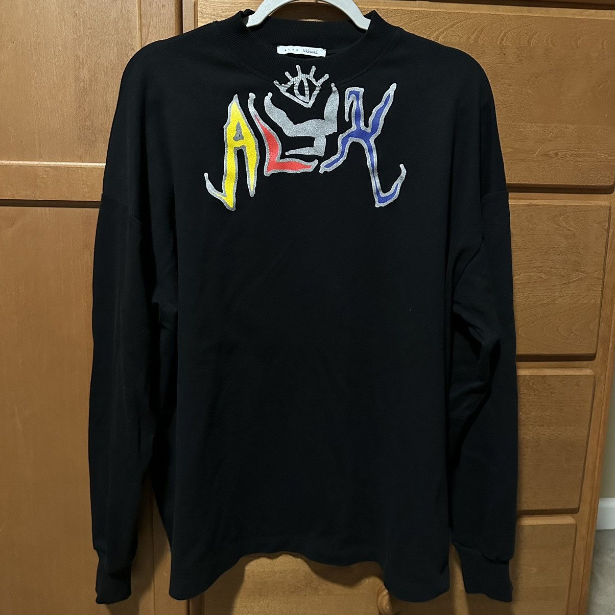 1017 ALYX 9SM × Alyx Alyx Visuals Long Sleeve Logo Graphic Print Black T Shirt Size US M / EU 48-50 / 2 - 1 Thumbnail
