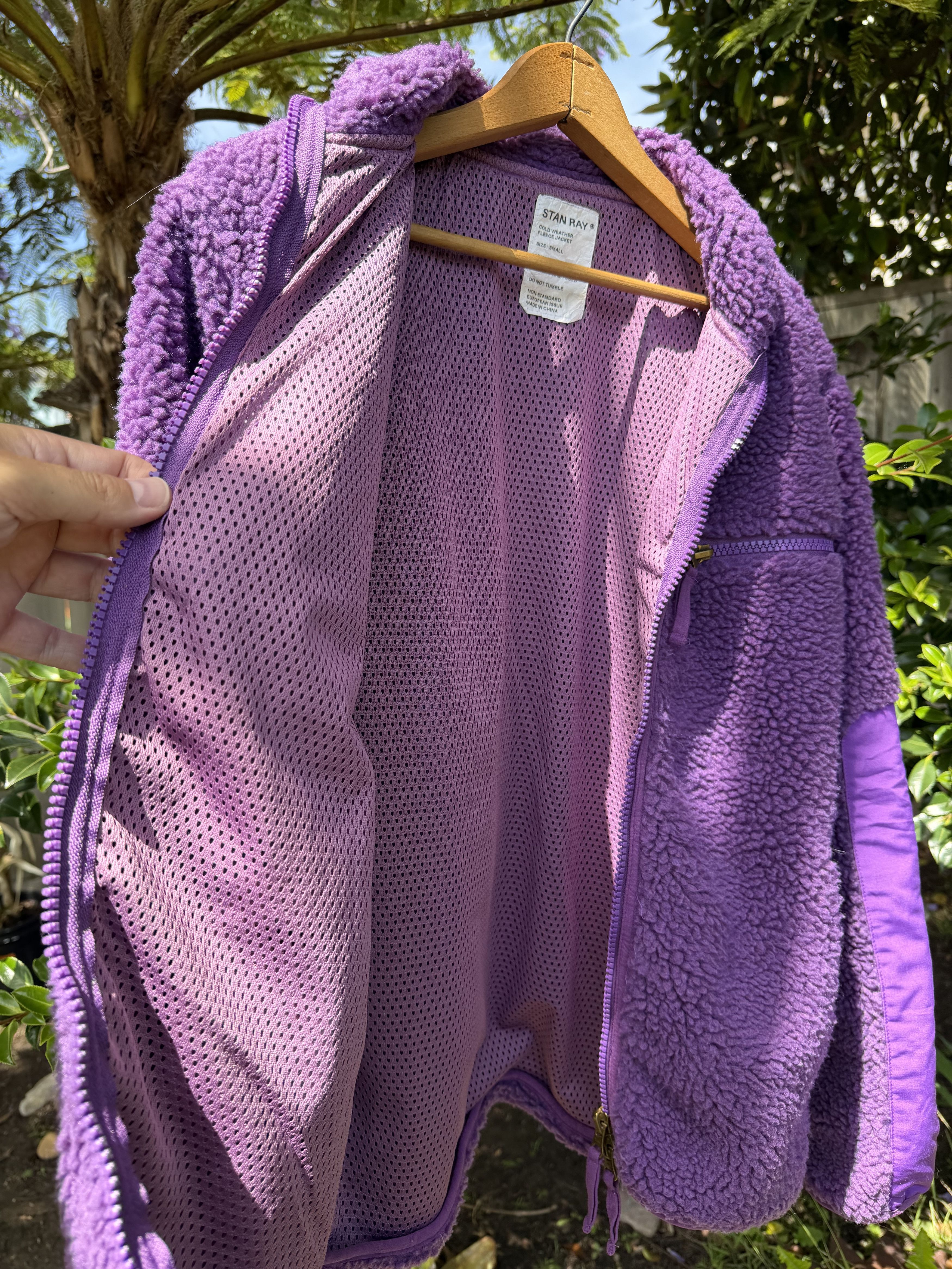 Stan Ray Stan Ray High Pile Fleece Zip-up Jacket in Purple Size Small Size US S / EU 44-46 / 1 - 7 Thumbnail