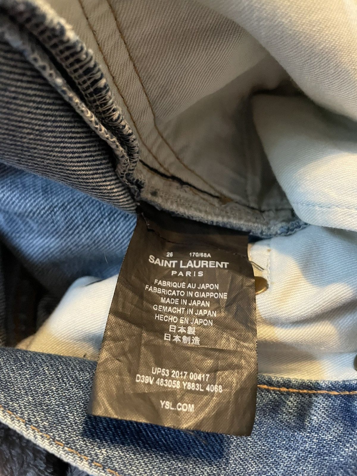 Saint Laurent Paris Saint Laurent Paris 2017 Denim Jeans Size US 26 / EU 42 - 5 Thumbnail