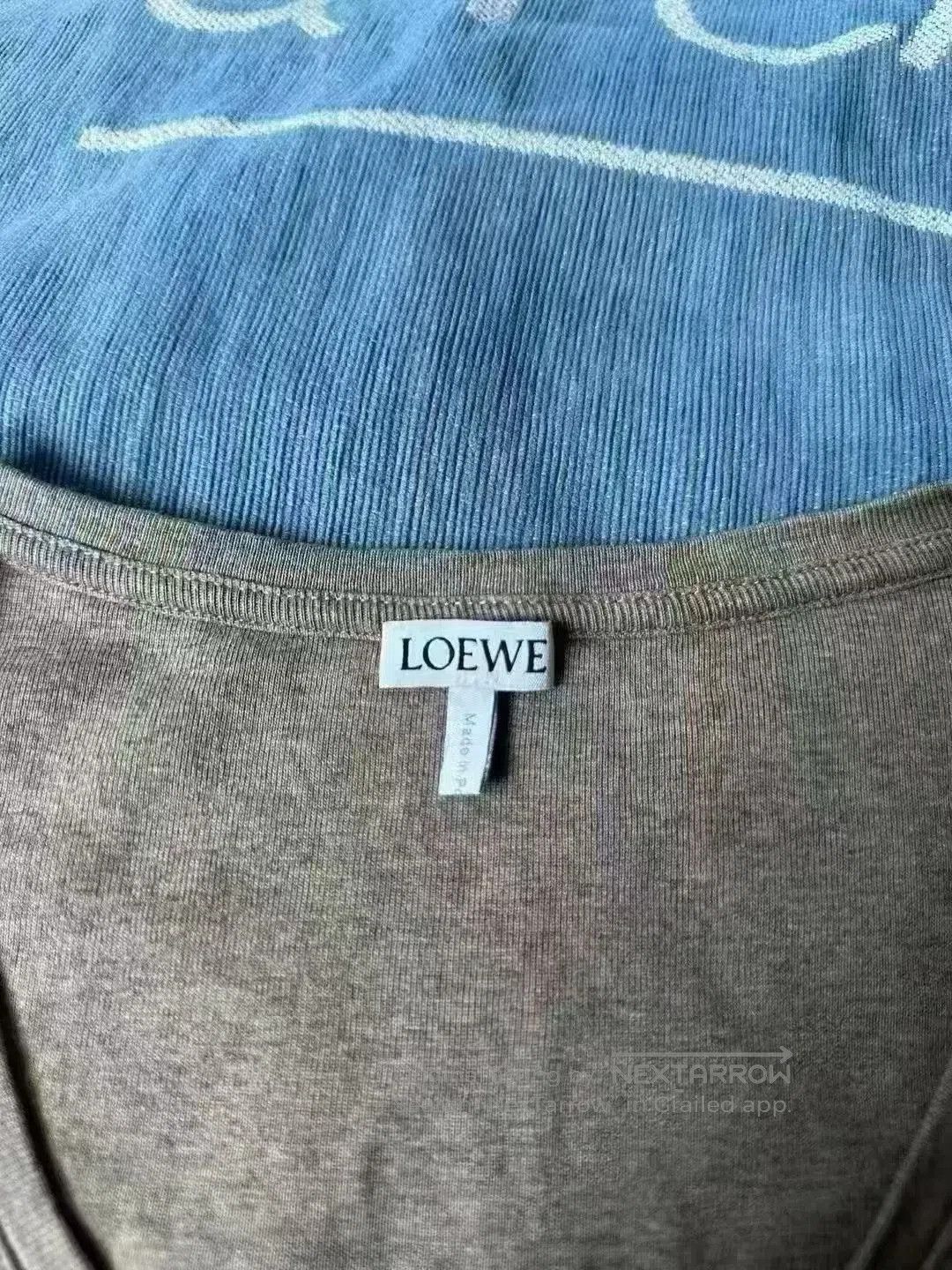 Loewe Loewe Khaki Embroidered Logo Cropped Vest. Size L / US 10 / IT 46 - 2 Thumbnail