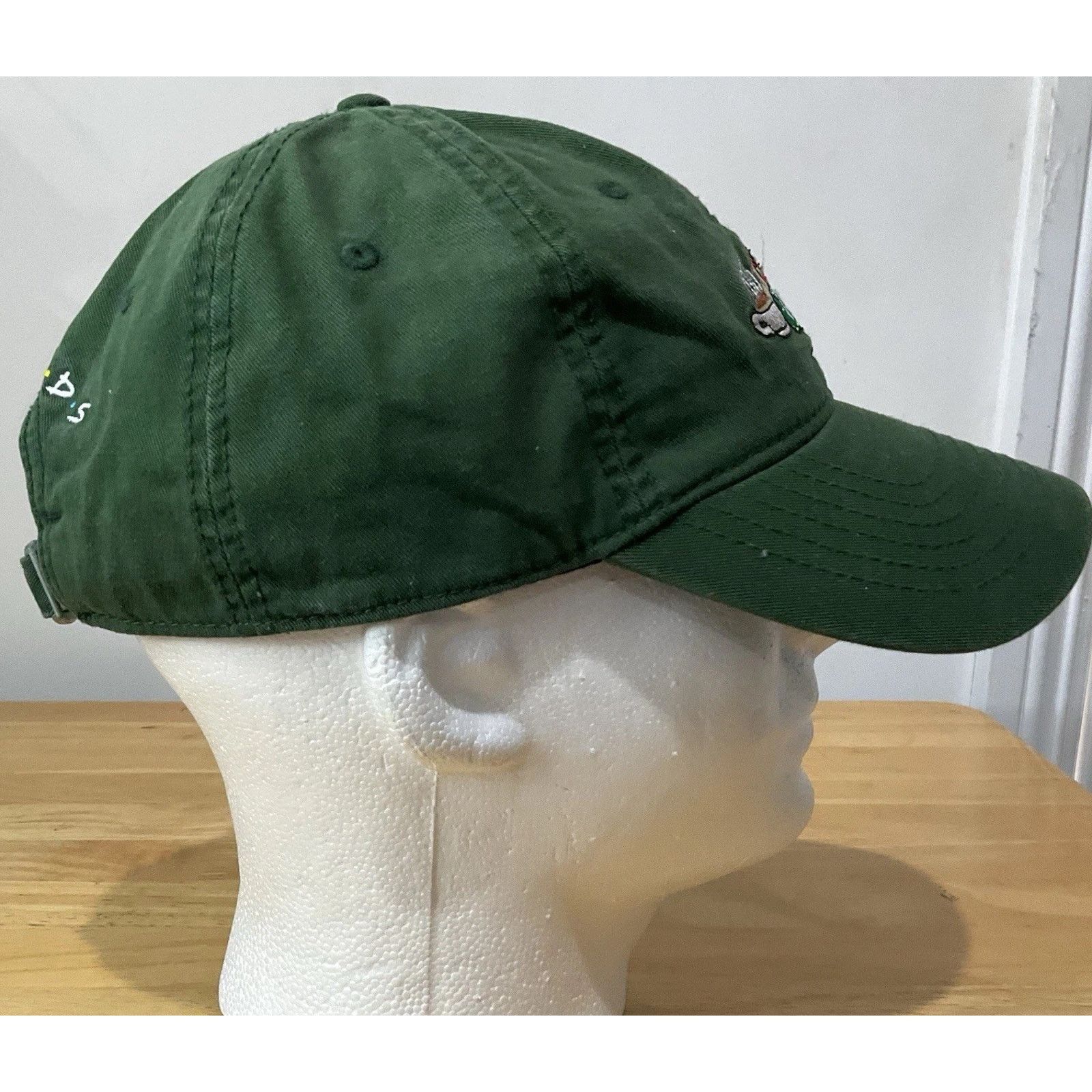 Warner Bros Vintage Central Perk Friends TV Green Adjustable Rare Cap Size ONE SIZE - 4 Thumbnail