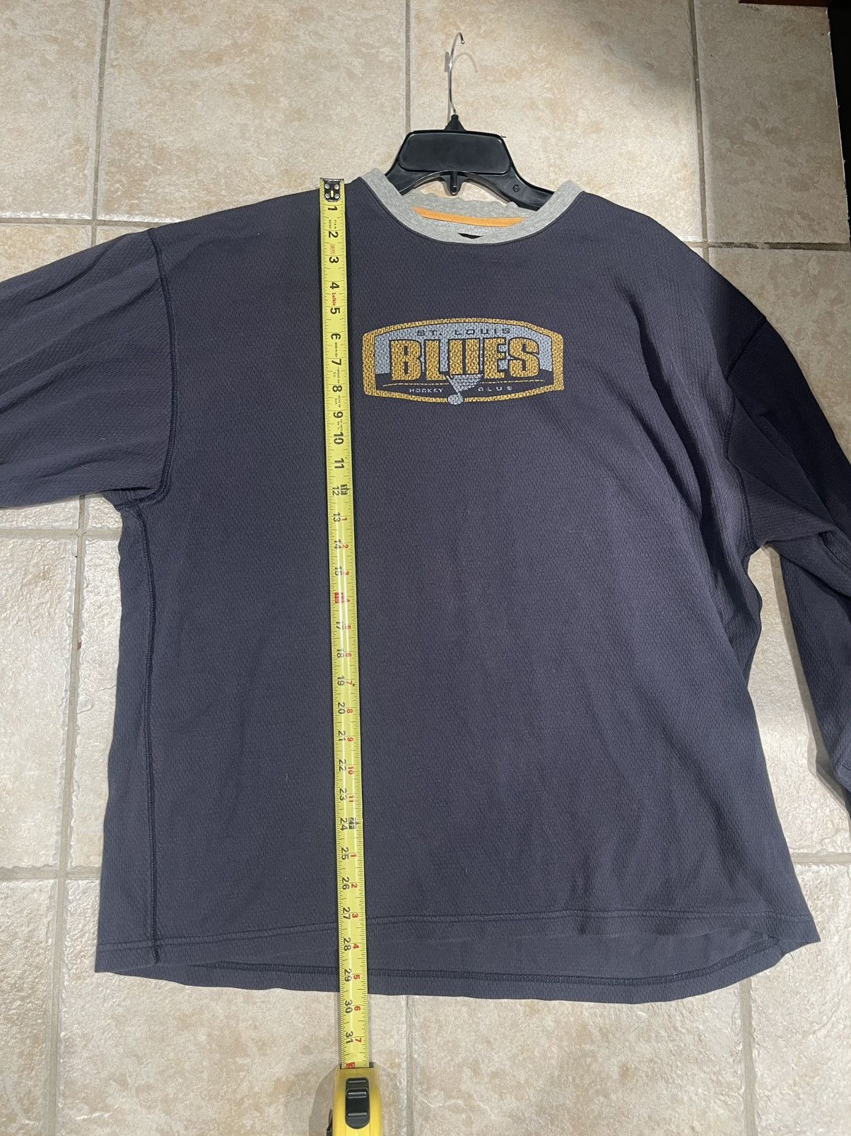 Gear for Sports VTG St Louis Blues Long Sleeve LS XLarge Navy Size US L / EU 52-54 / 3 - 6 Thumbnail
