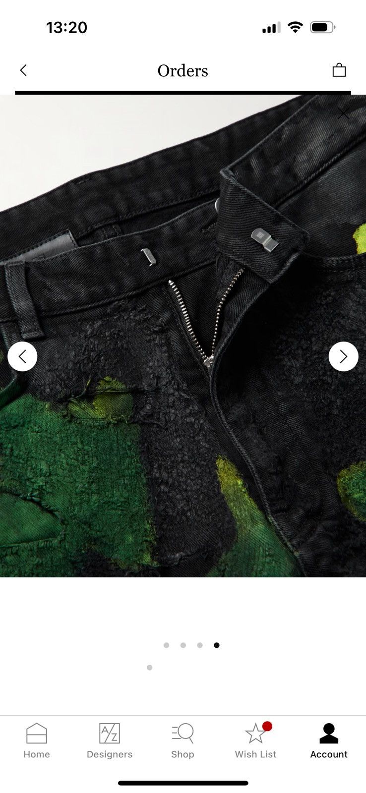 1017 ALYX 9SM × Givenchy $2000 Givenchy Straight-Leg Distressed Painted Jeans Size US 31 - 9 Thumbnail