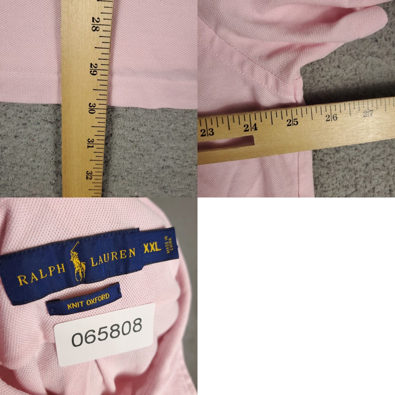 Ralph Lauren Ralph Lauren Polo Shirt Mens 2XL Pink Knit Oxford Pony Casual Short Sleeve Size US XXL / EU 58 / 5 - 8 Thumbnail