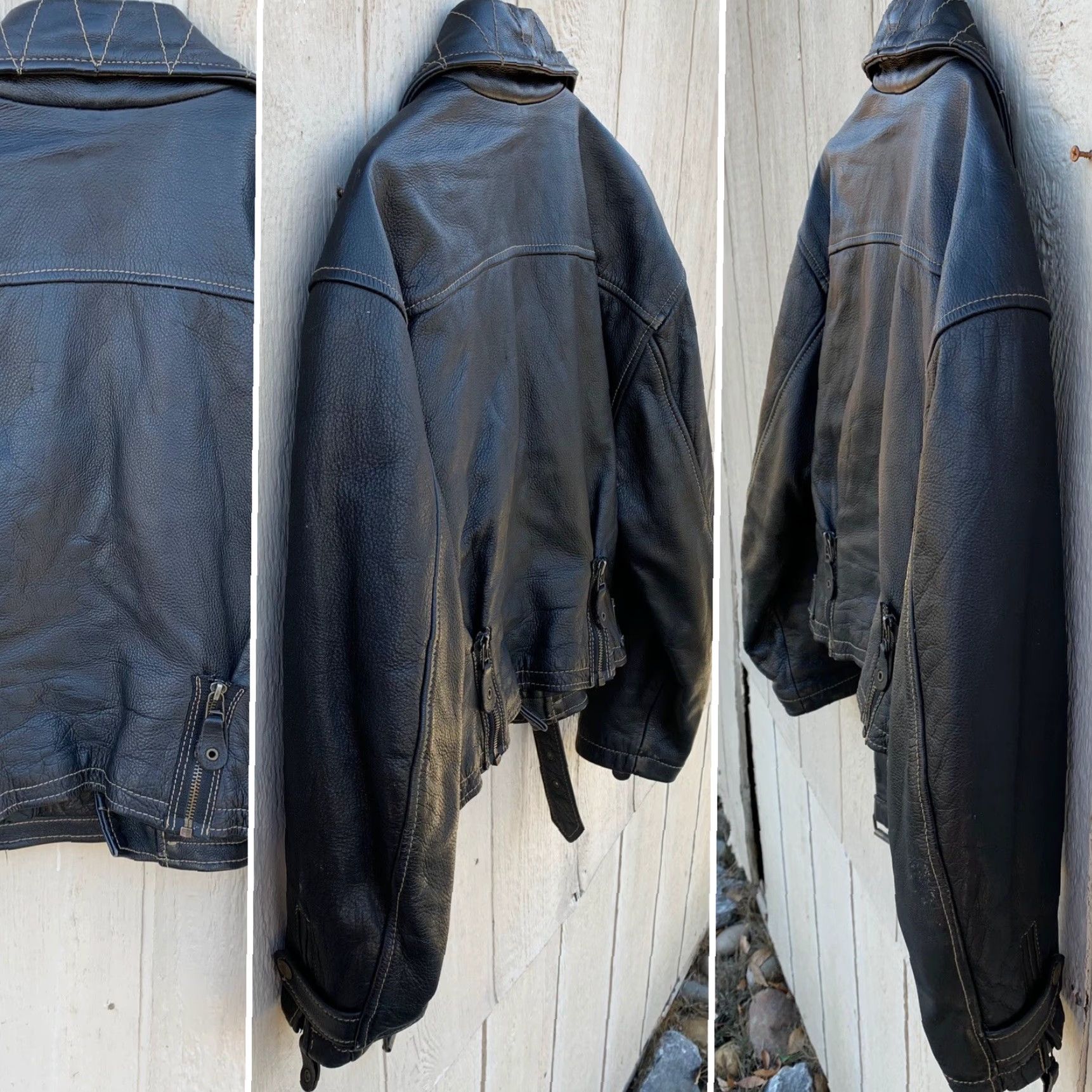 Diesel VINTAGE Diesel Lady Cuir Leather Brown Leather Moto Jacket Biker Motorcycle Size M Women Size M / US 6-8 / IT 42-44 - 5 Thumbnail