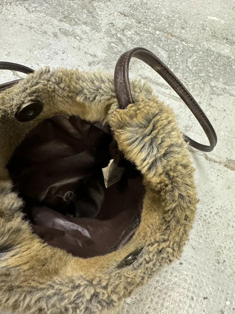 Just Cavalli 2000s Cavalli Faux Fur Beige Effect Shoulder Bag Size ONE SIZE - 6 Thumbnail