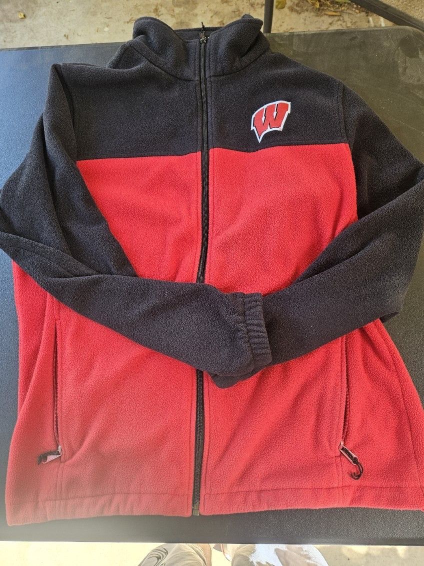 Columbia Wisconsin Badgers Columbia Zip-Up Jacket Size US L / EU 52-54 / 3 - 1 Thumbnail