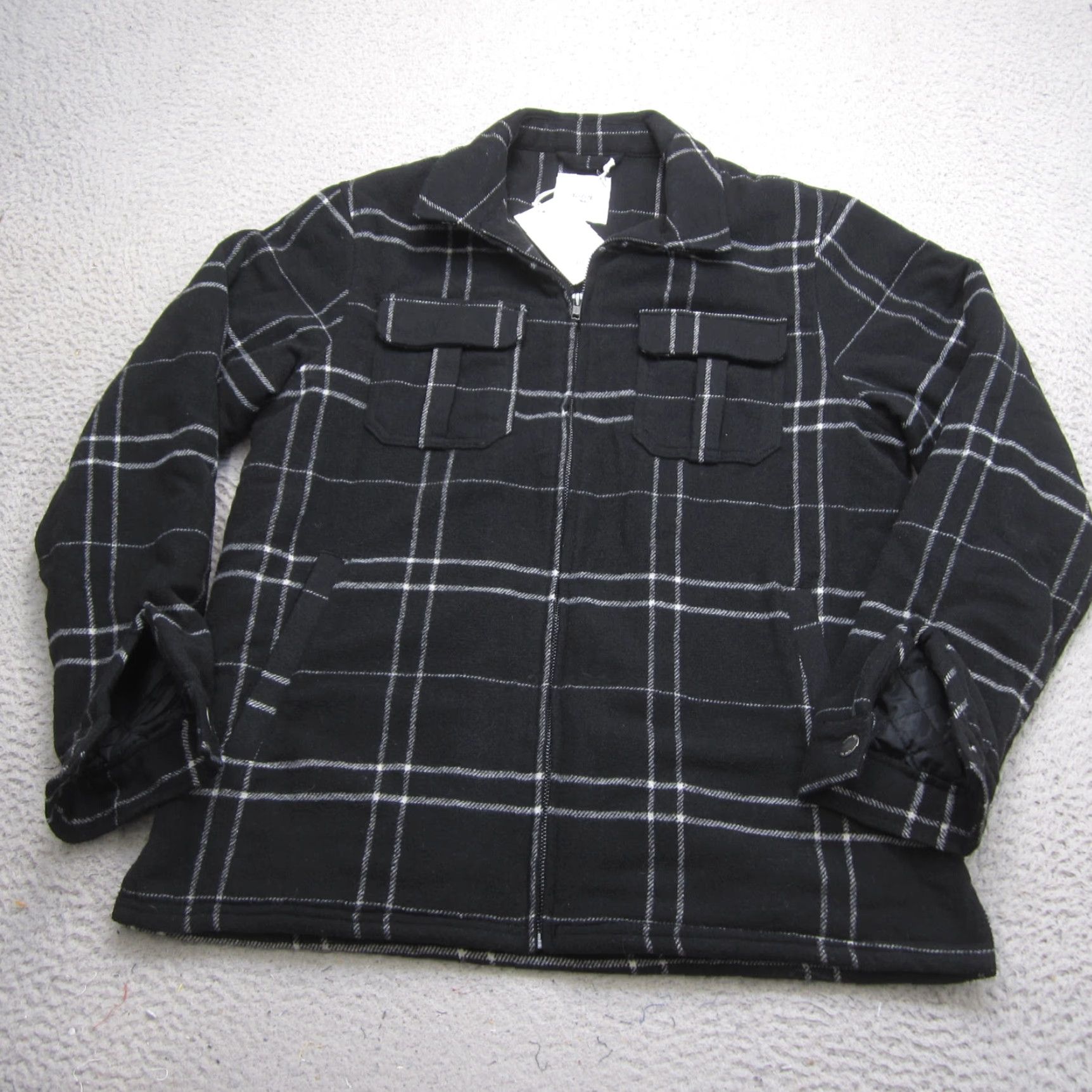 Katin Katin Jacket Mens S Black Plaid Full Zip Lined Outdoors Camp Outdoors Camp Size US S / EU 44-46 / 1 - 2 Thumbnail