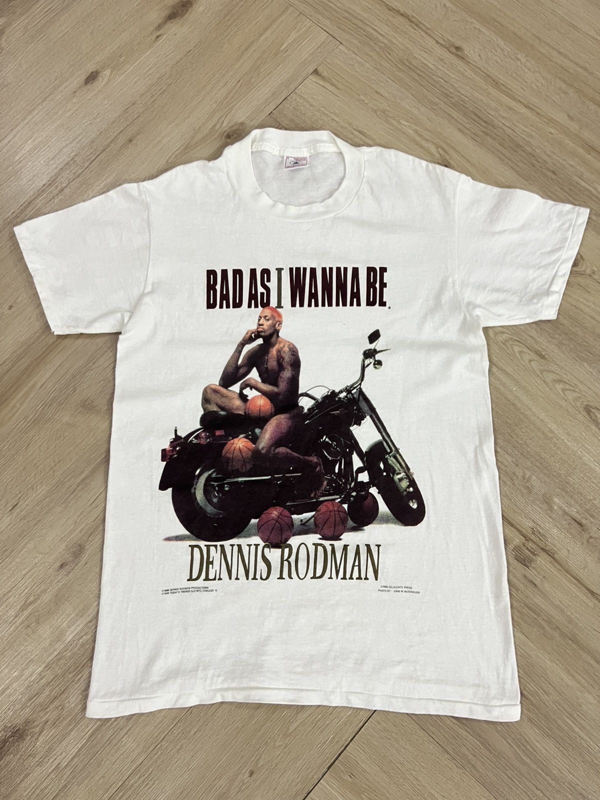 NBA × Vintage Vintage Dennis Rodman 1996 Shirt Size US S / EU 44-46 / 1 - 1 Thumbnail