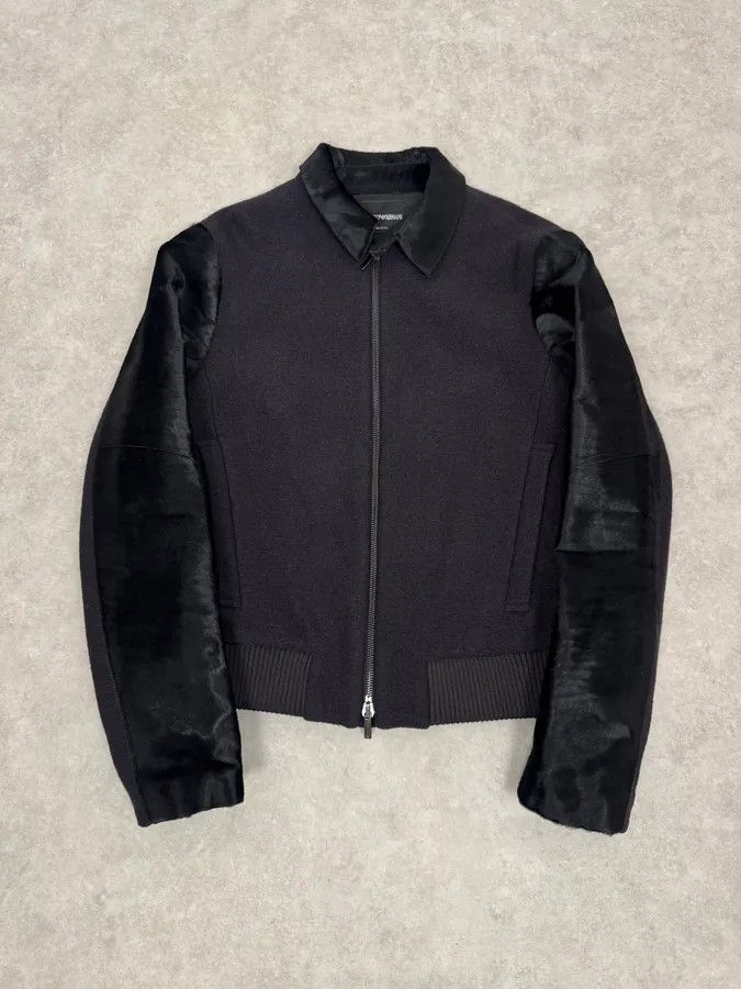Emporio Armani × Vintage FW2013 Emporio Armani Black Pony Hair